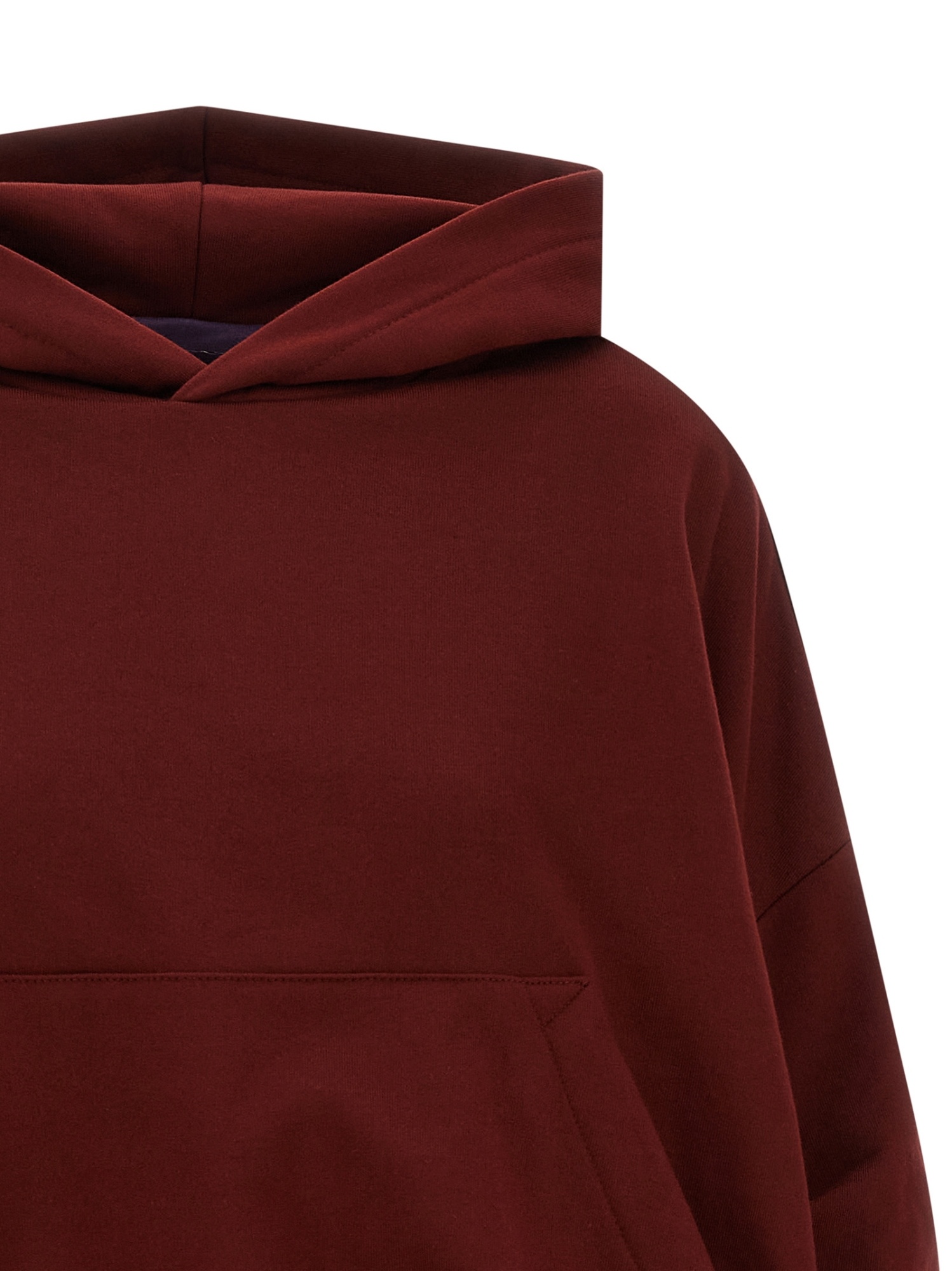 Dries Van Noten Long-sleeved Hooded Sweatshirt In Brown
