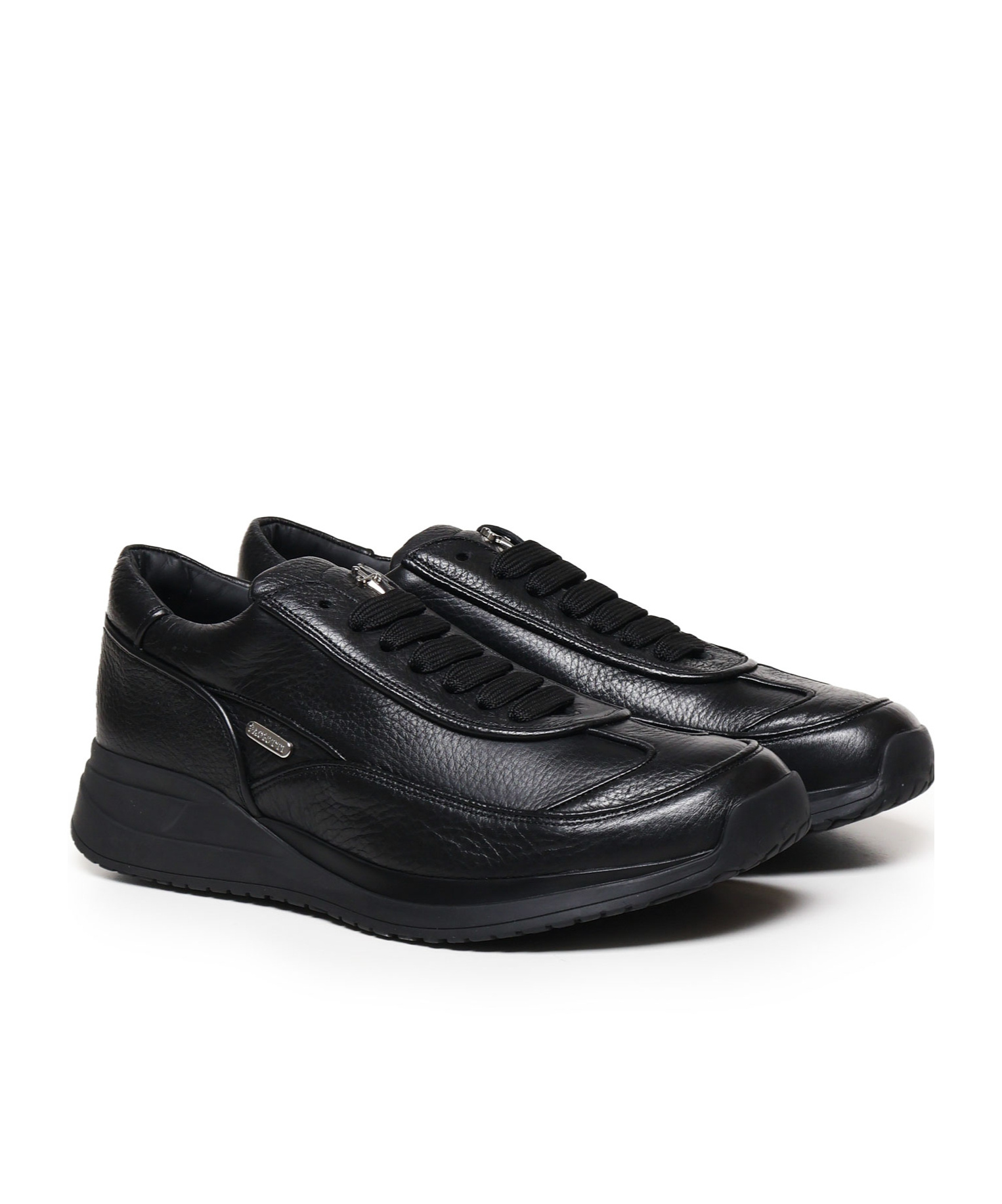 Cesare Paciotti Lace-up Low-cut Casual Shoes In Black