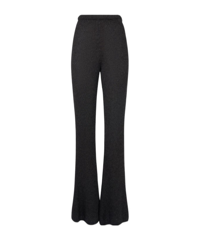 The Row Gregori Knitted Bell Bottoms In Black