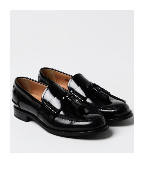 Shop Church's Tassel Loafer Shoes In Black