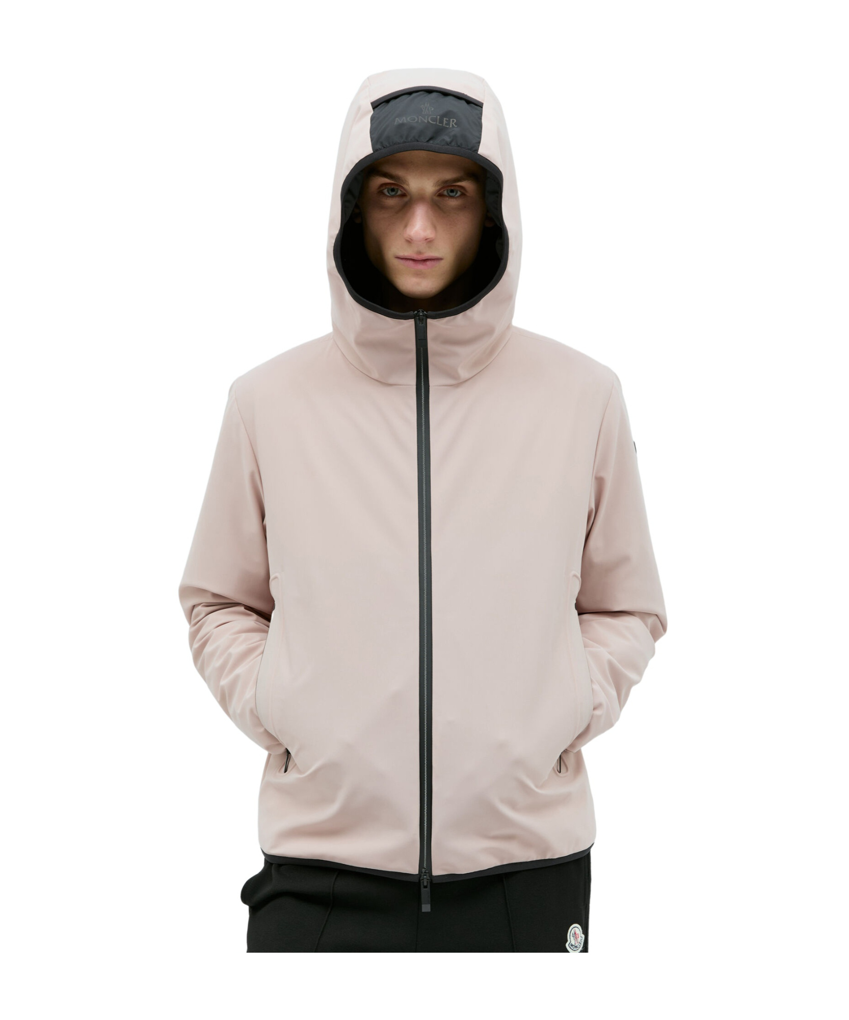 Moncler Dusler Hooded Down Jacket In Pink