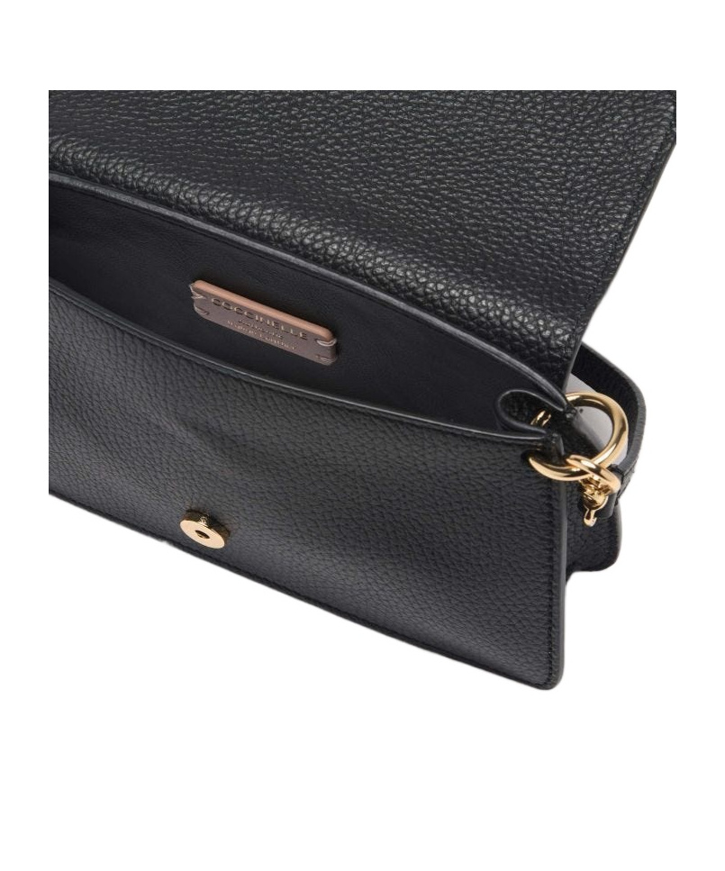 Coccinelle Flip Shoulder Bag In Black