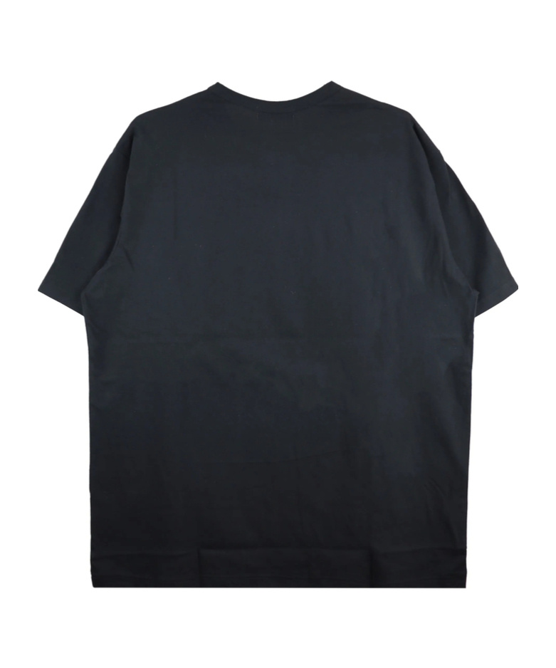 Shop Yohji Yamamoto Single Jersey Printed Half Sleeve T-shirt In Black