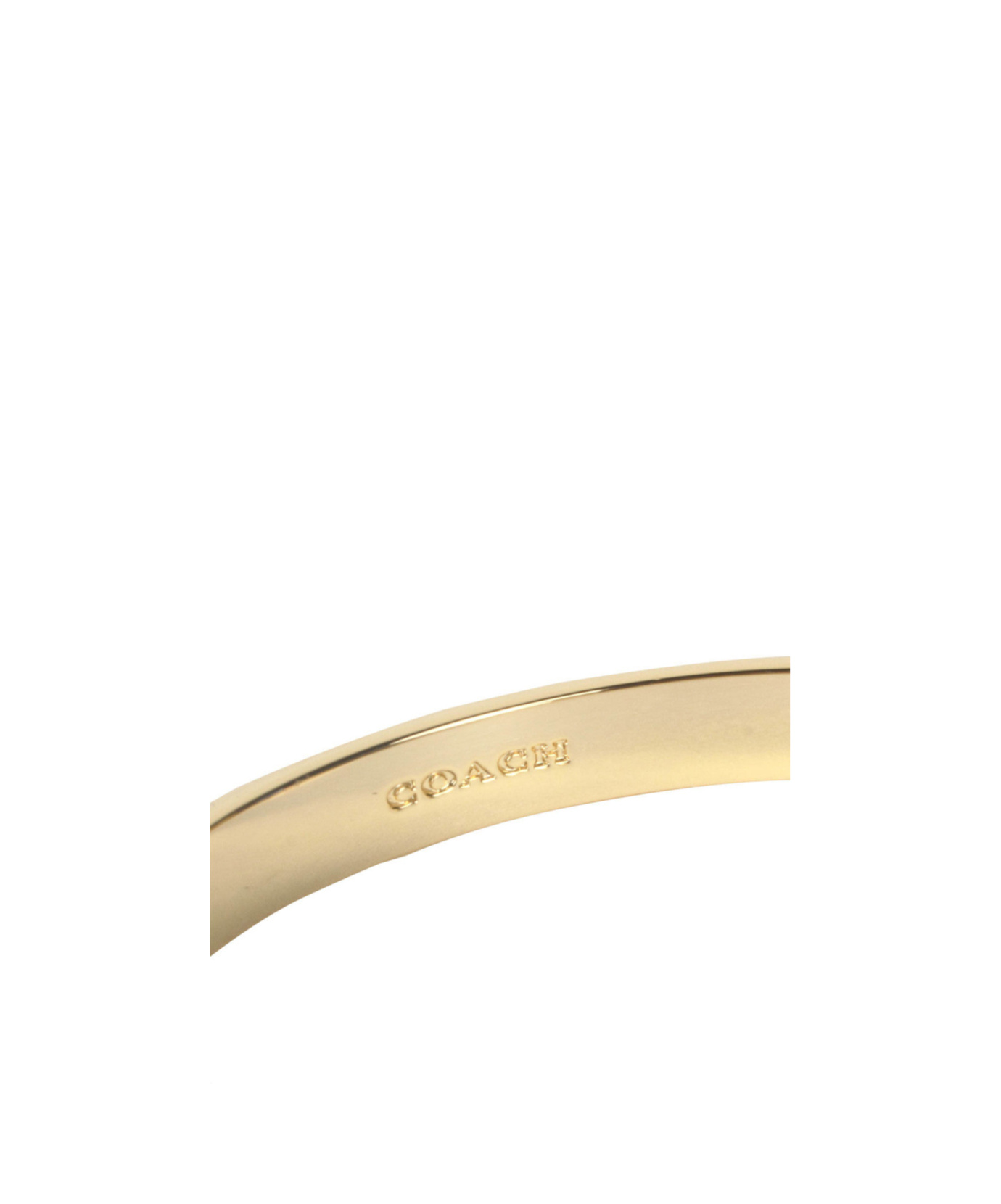 COACH HINGED LOGO BANGLE BRACELET
