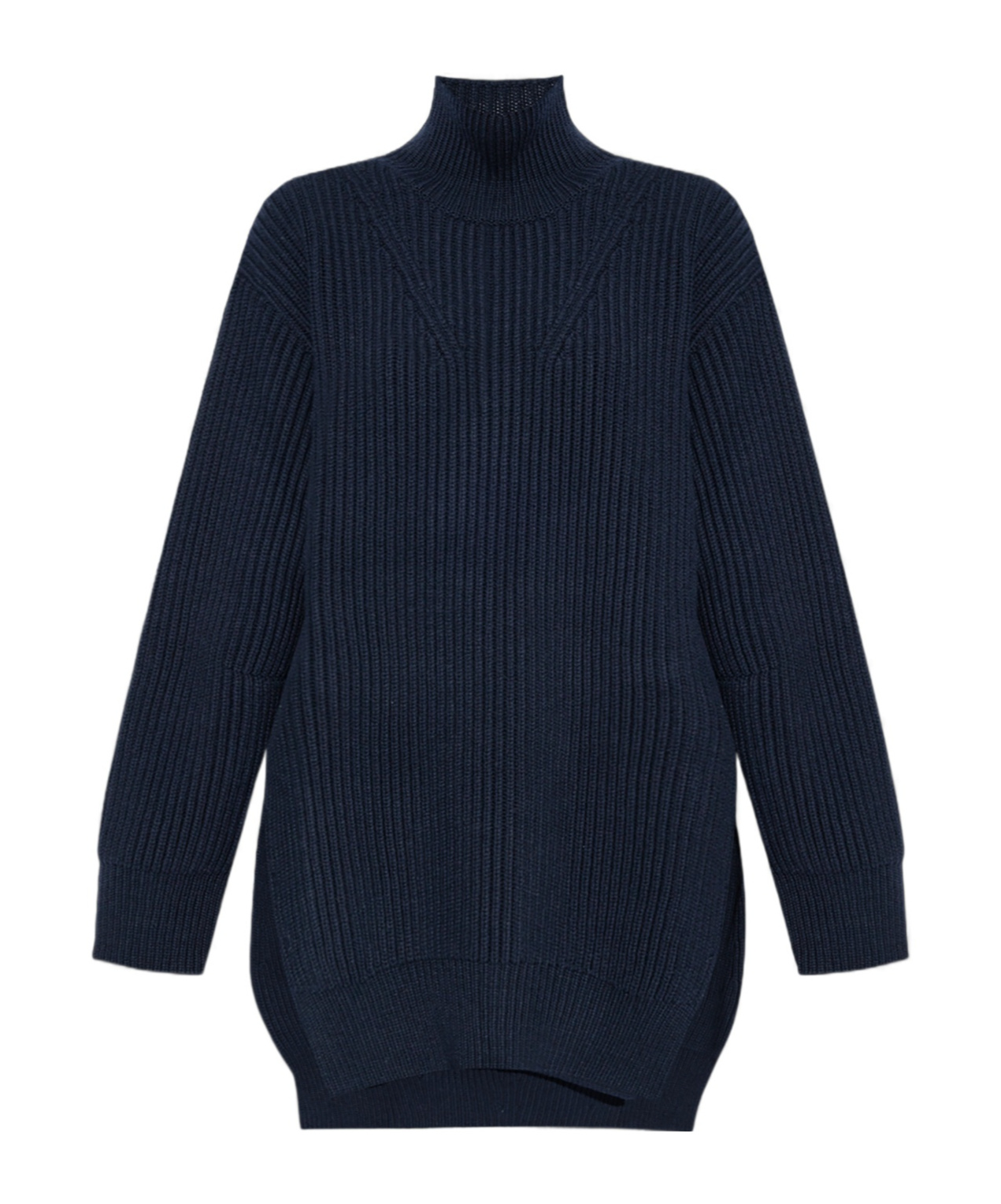 Jil Sander Chunky-ribbed Wool Jumper In Black