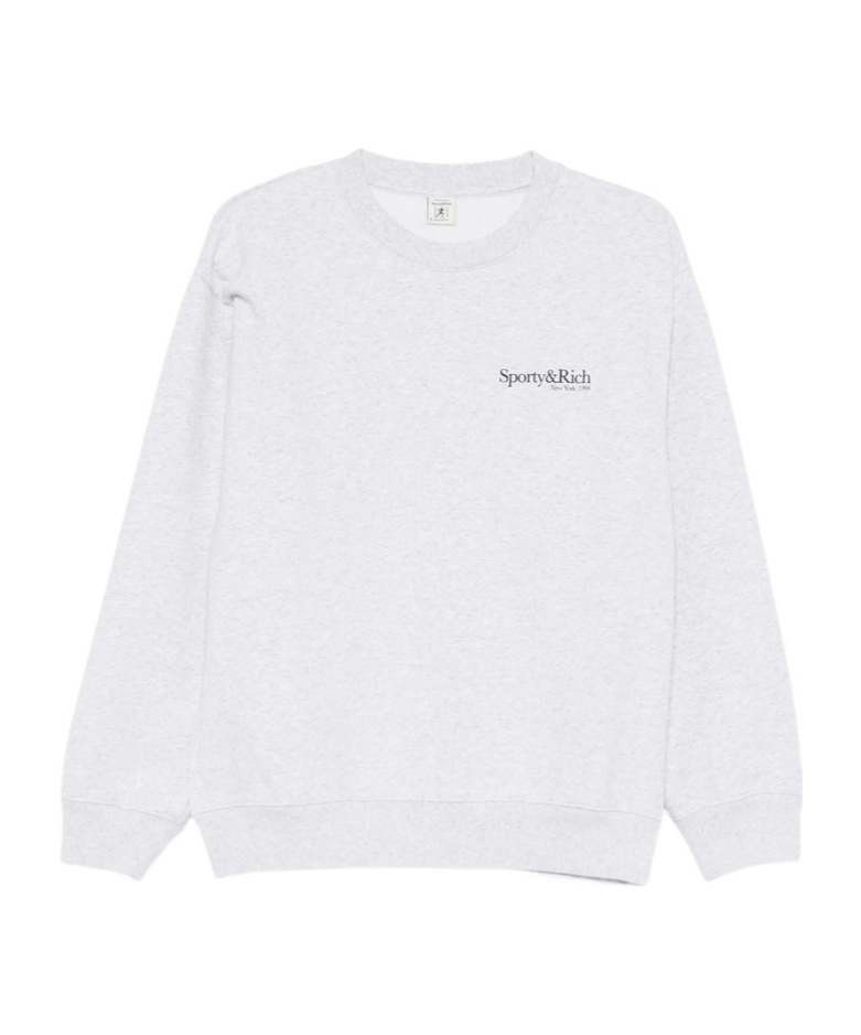 Sporty And Rich Long-sleeved Sweatshirt In White