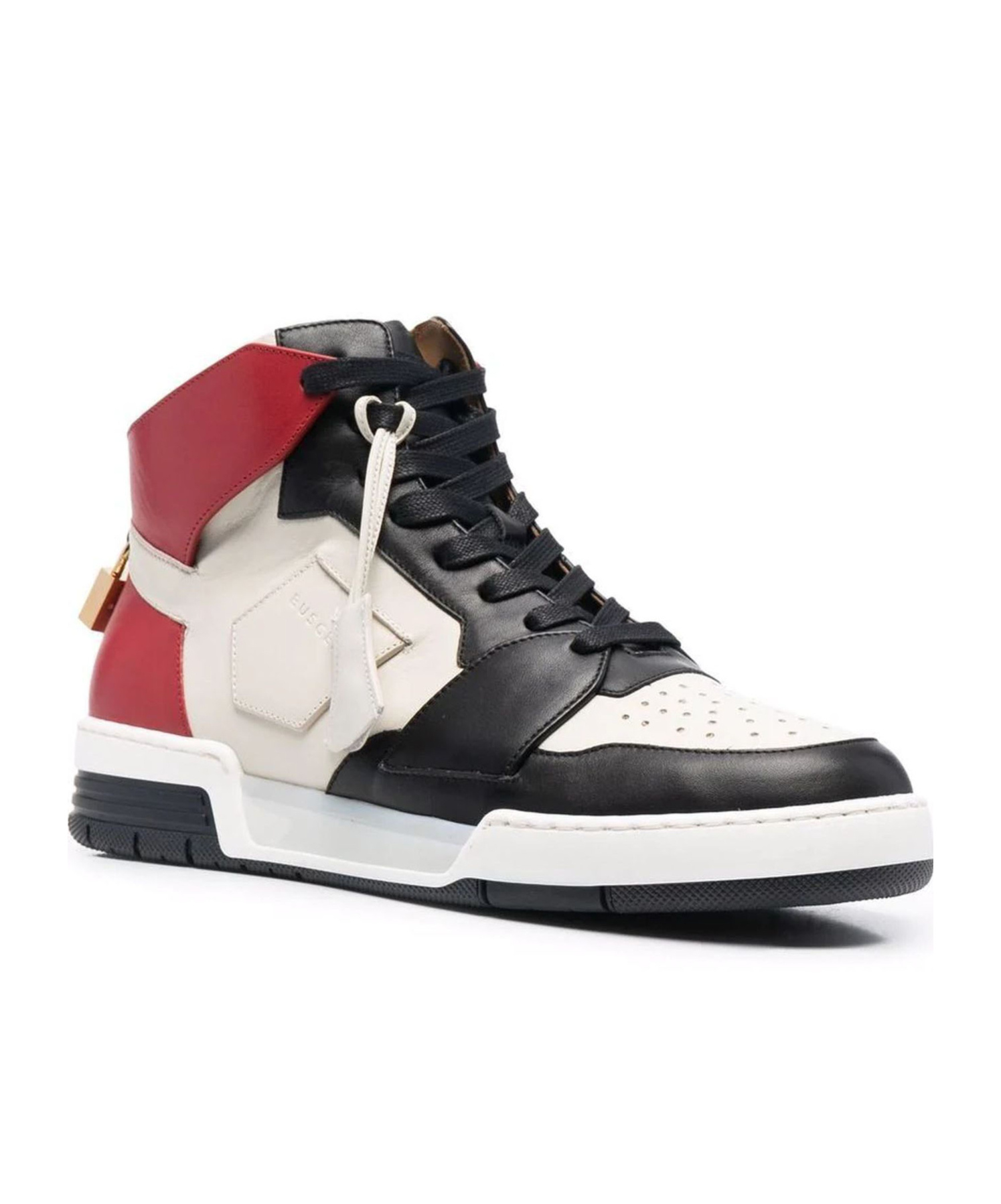 Buscemi High-top Colour-block Sneakers In White