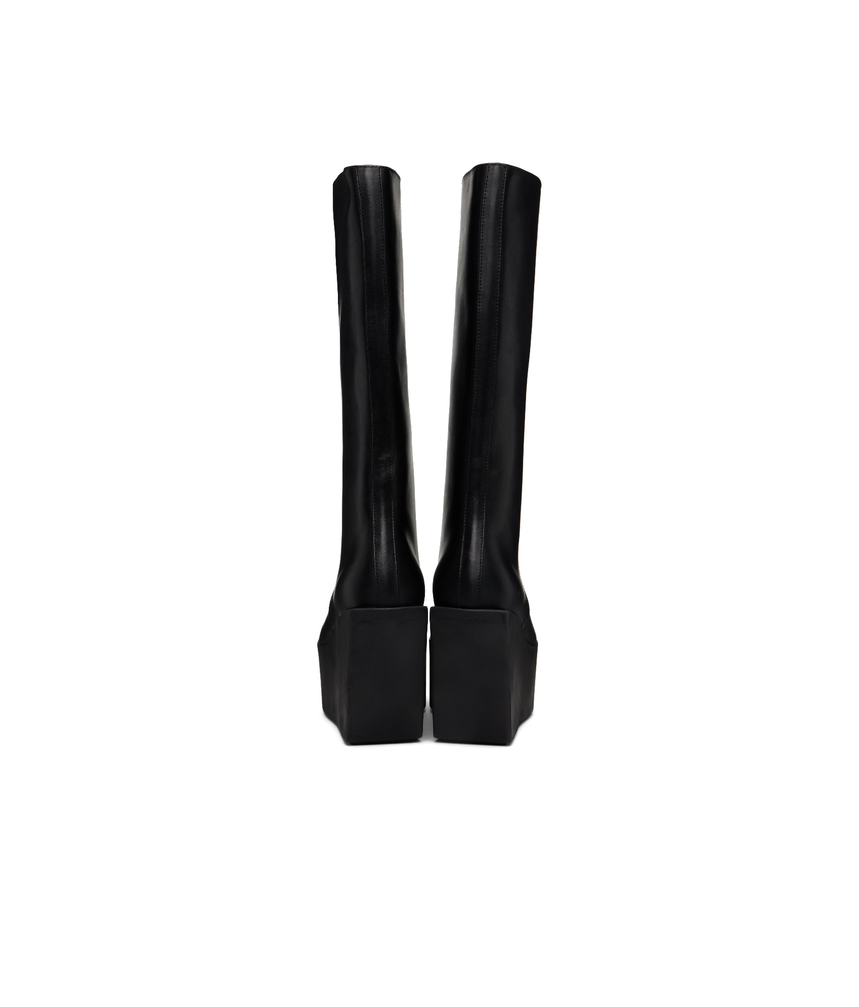 Rick Owens Square-toed Boots In Black