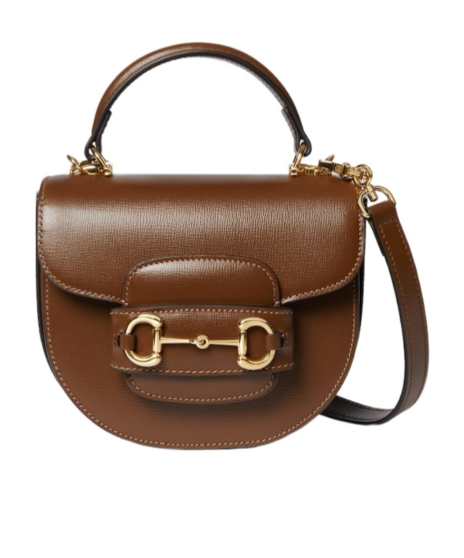 Gucci Mini Leather Horsebit 1955 Shoulder Bag In Brown