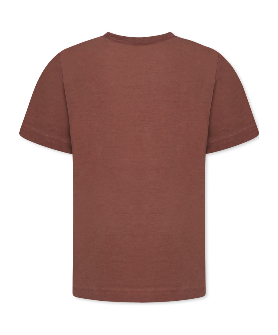 Shop Dsquared2 Kids Invicta Printed T-shirt In Brown