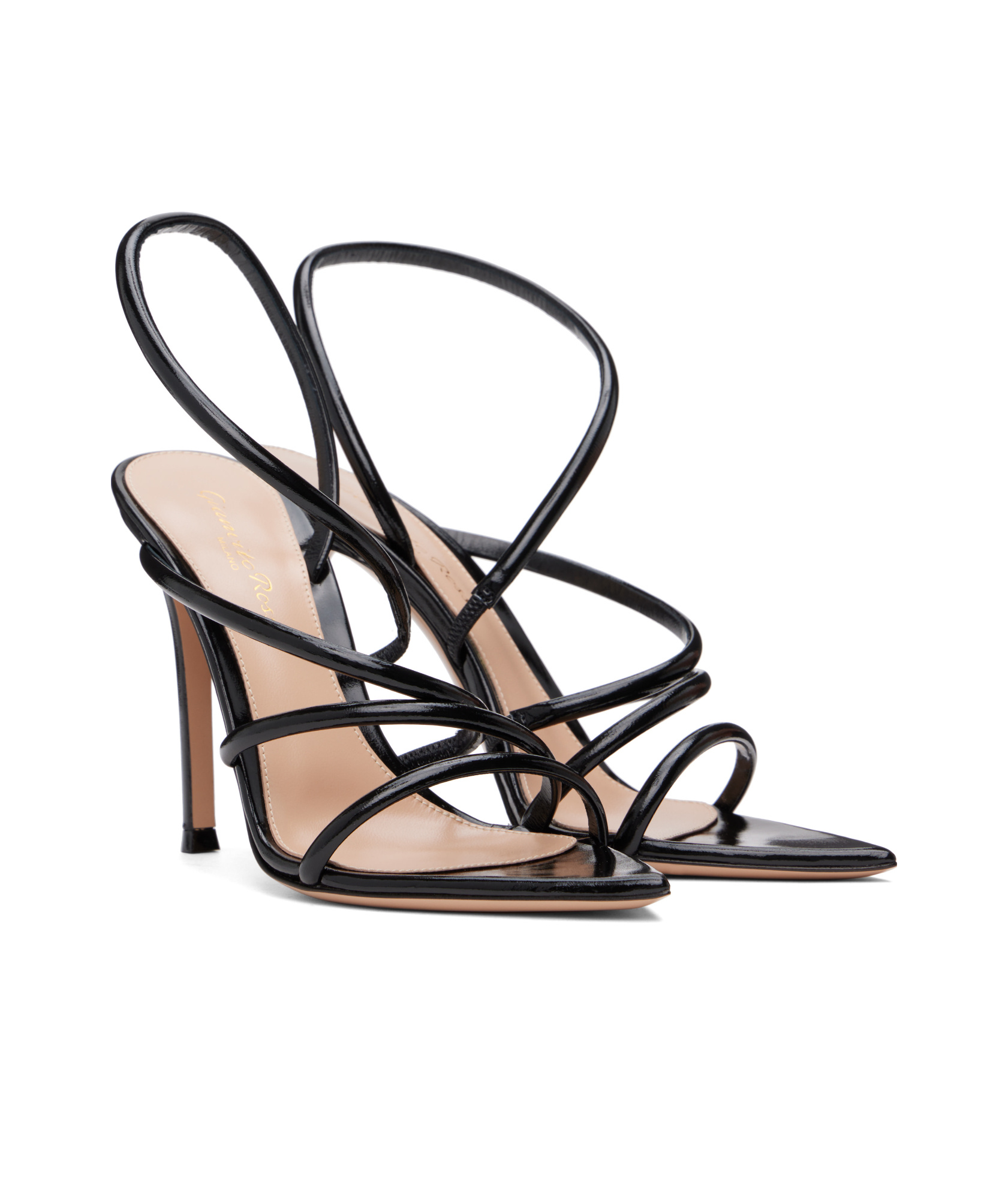 Gianvito Rossi Open-toed High-heeled Sandals In Black