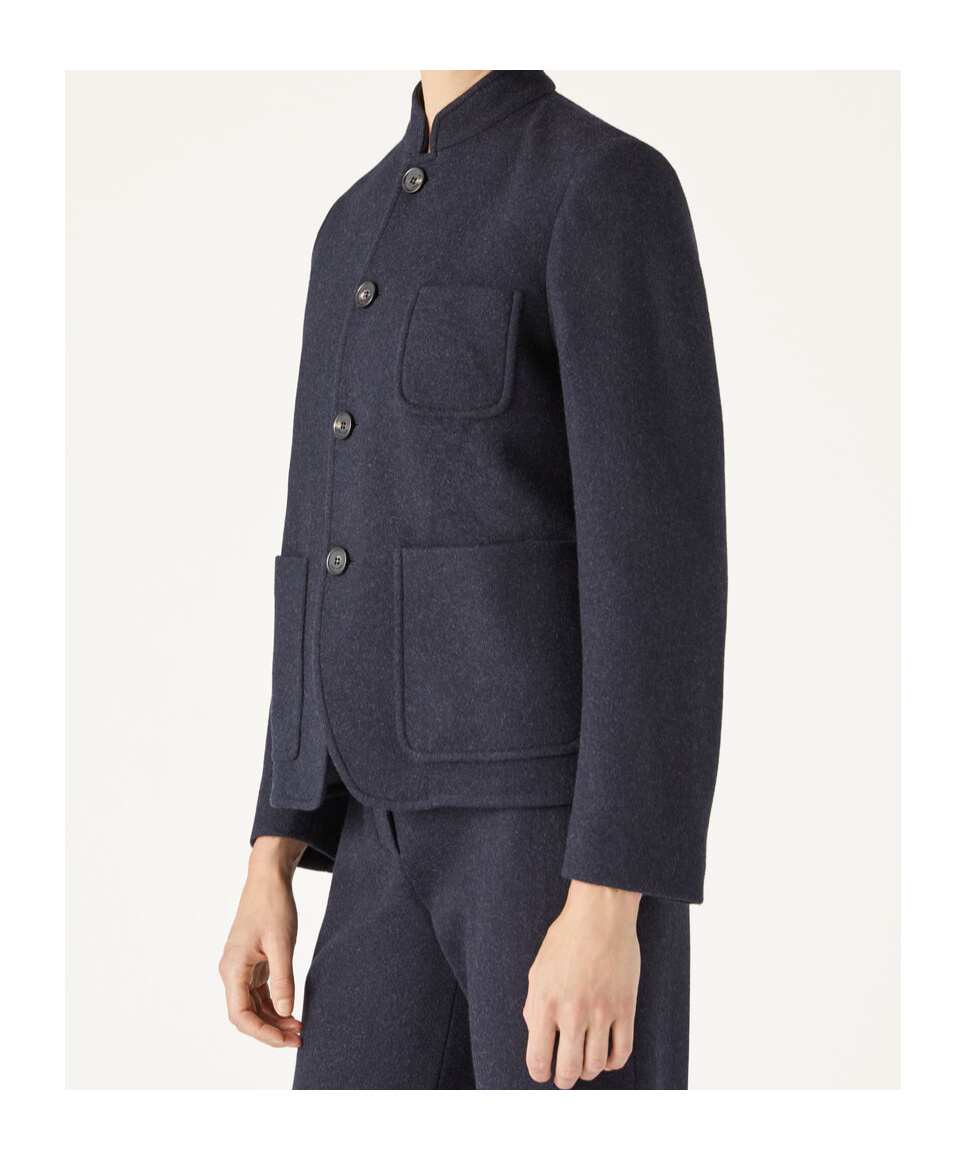 Loro Piana Mini Spagna Long-sleeved Jacket In Black