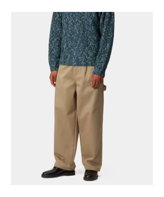 Carhartt Wip Holden Trousers In Leather Beige In Brown