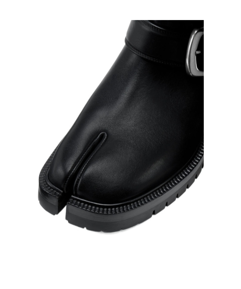 Maison Margiela Tabi County Knee Boots In Black