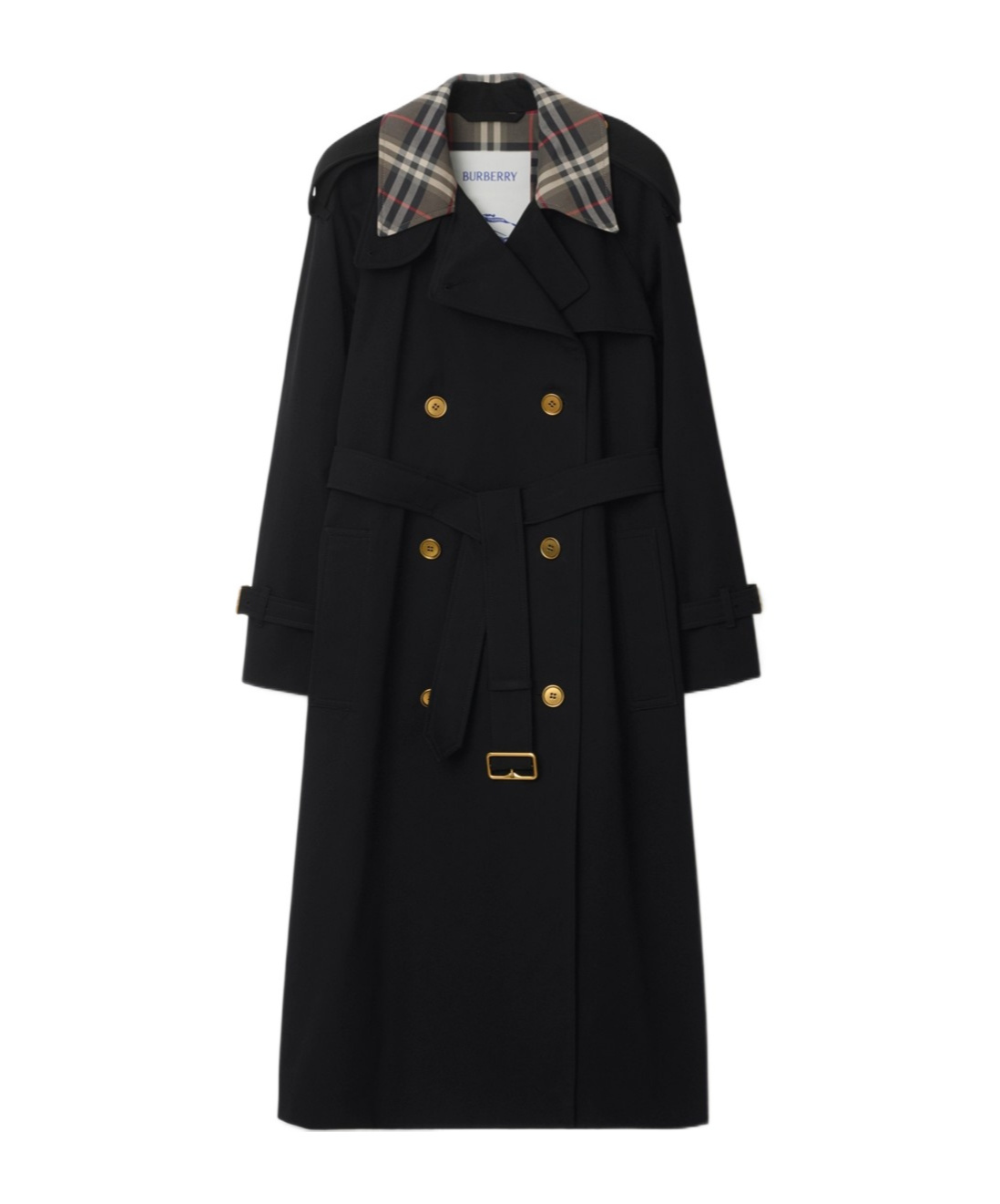 Shop Burberry Castleford Trenchcoat In Black