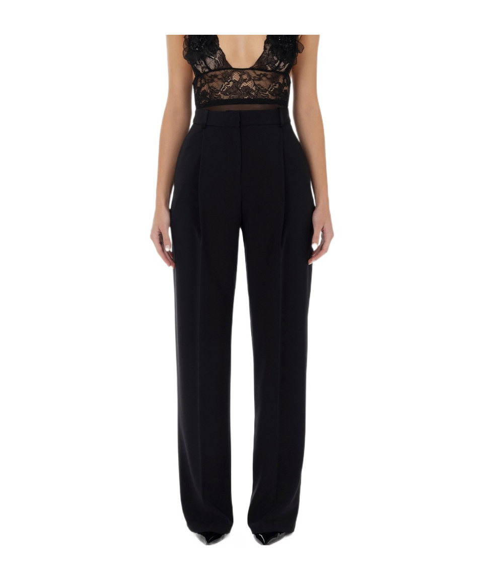 ELISABETTA FRANCHI ELISABETTA FRANCHI PLEAT DETAILED STRAIGHT-LEG TROUSERS 