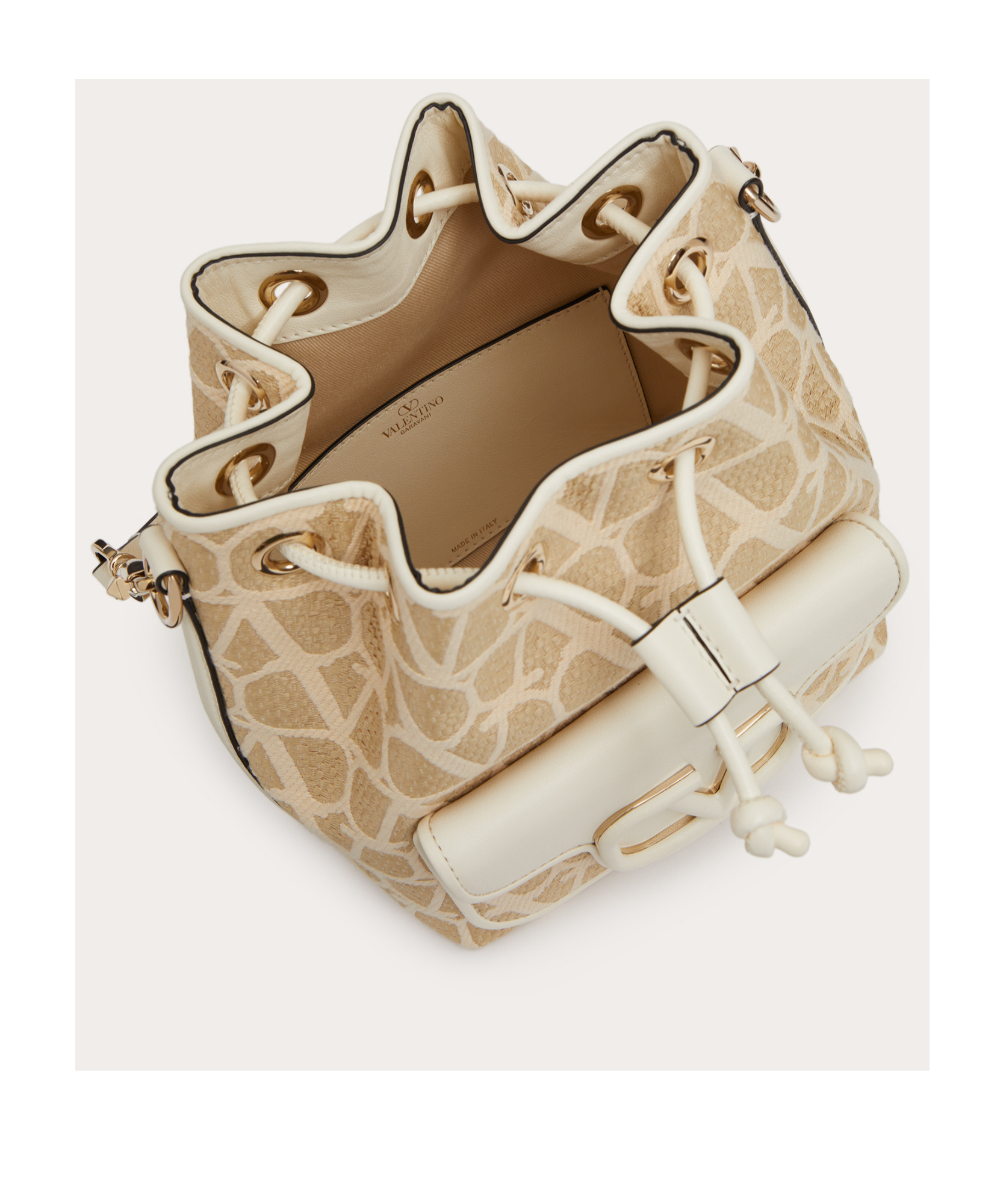 Valentino Top Handle Shoulder Bag In Nude