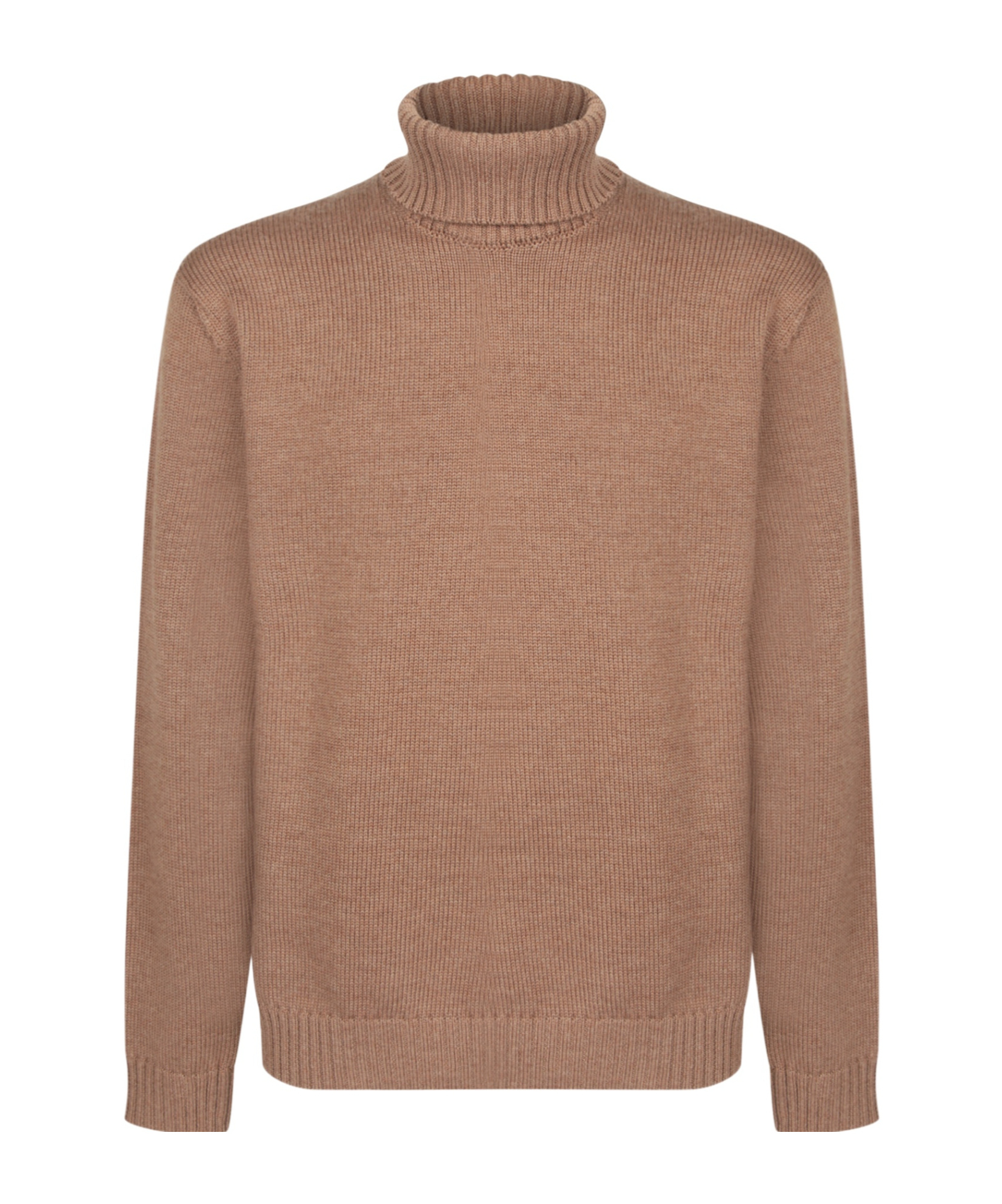 Incotex Long-sleeved Turtleneck Sweater In Brown