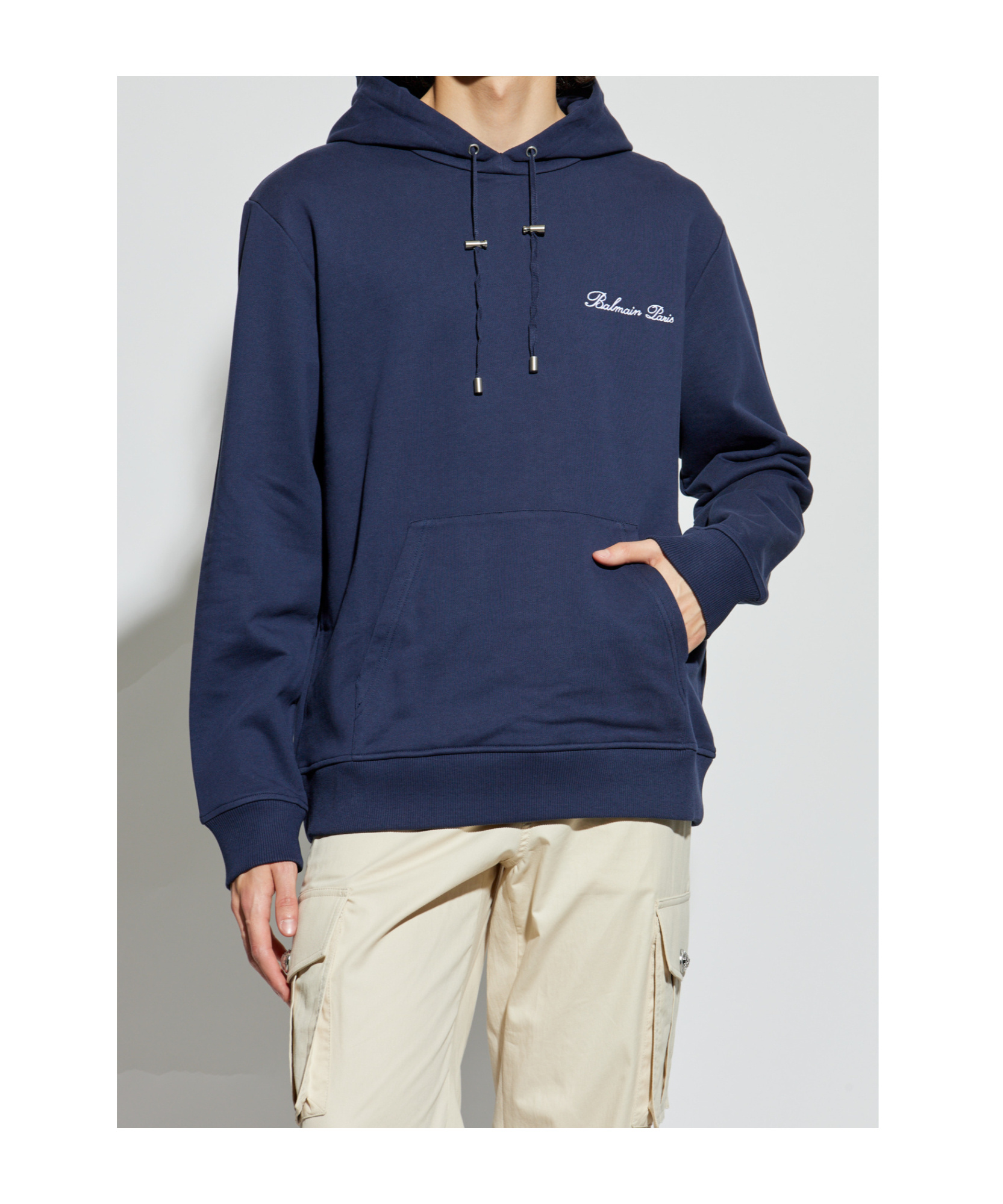 Balmain Long Sleeve Sweatshirt In Blue