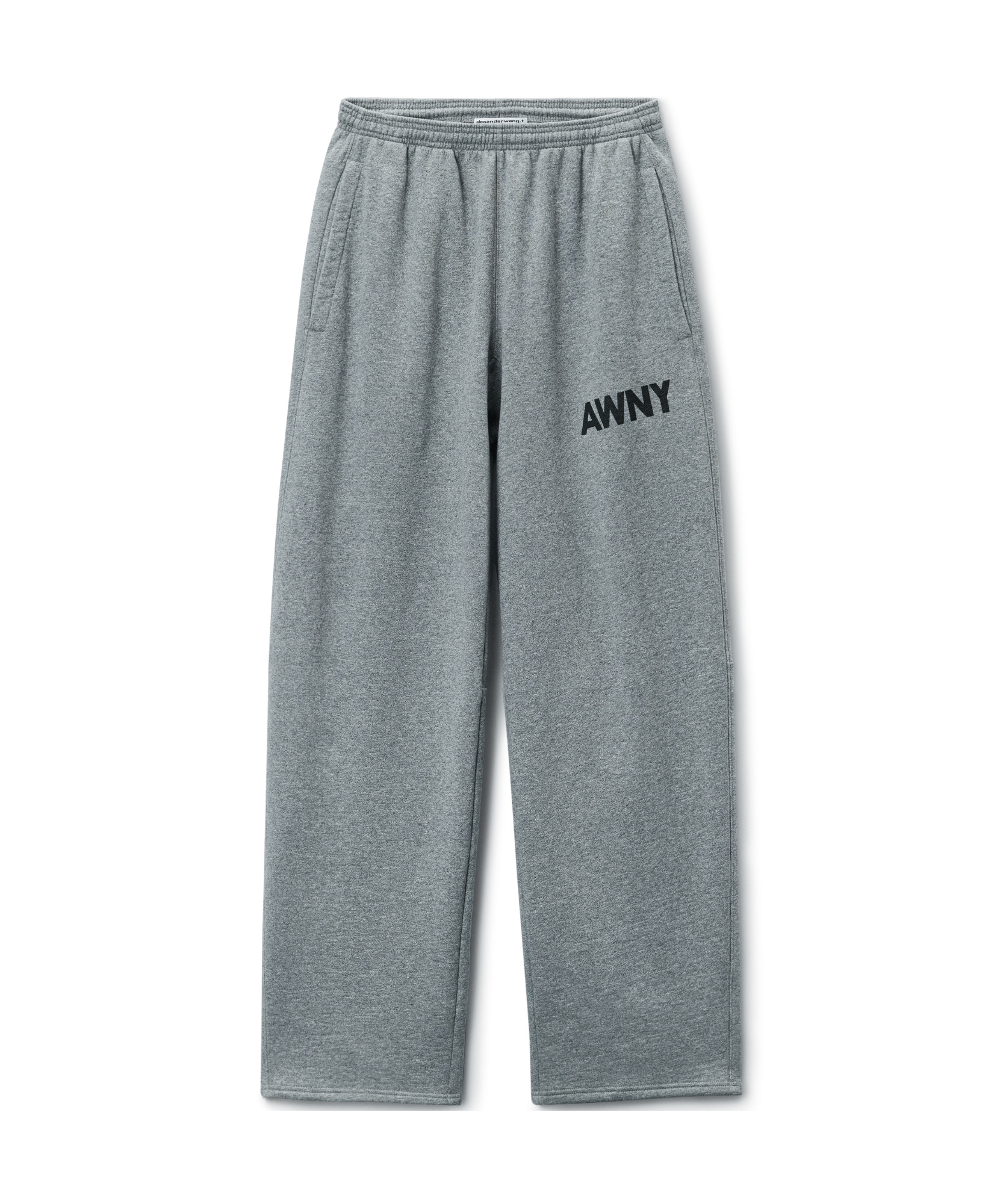 Alexander Wang T Logo-detailed Oversize Sweatpants In Grey
