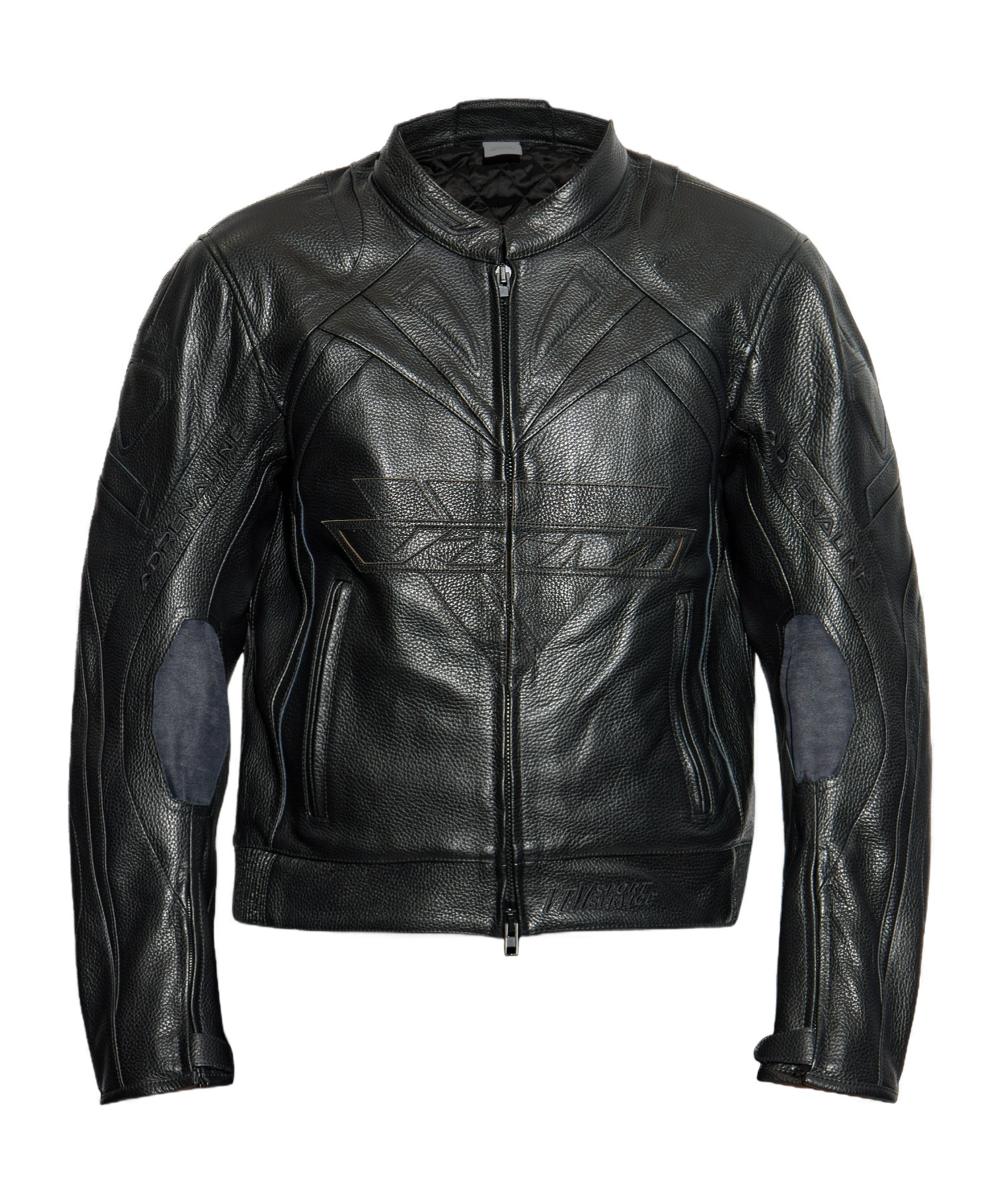 Vetements Zipped Leather Jacket In Black