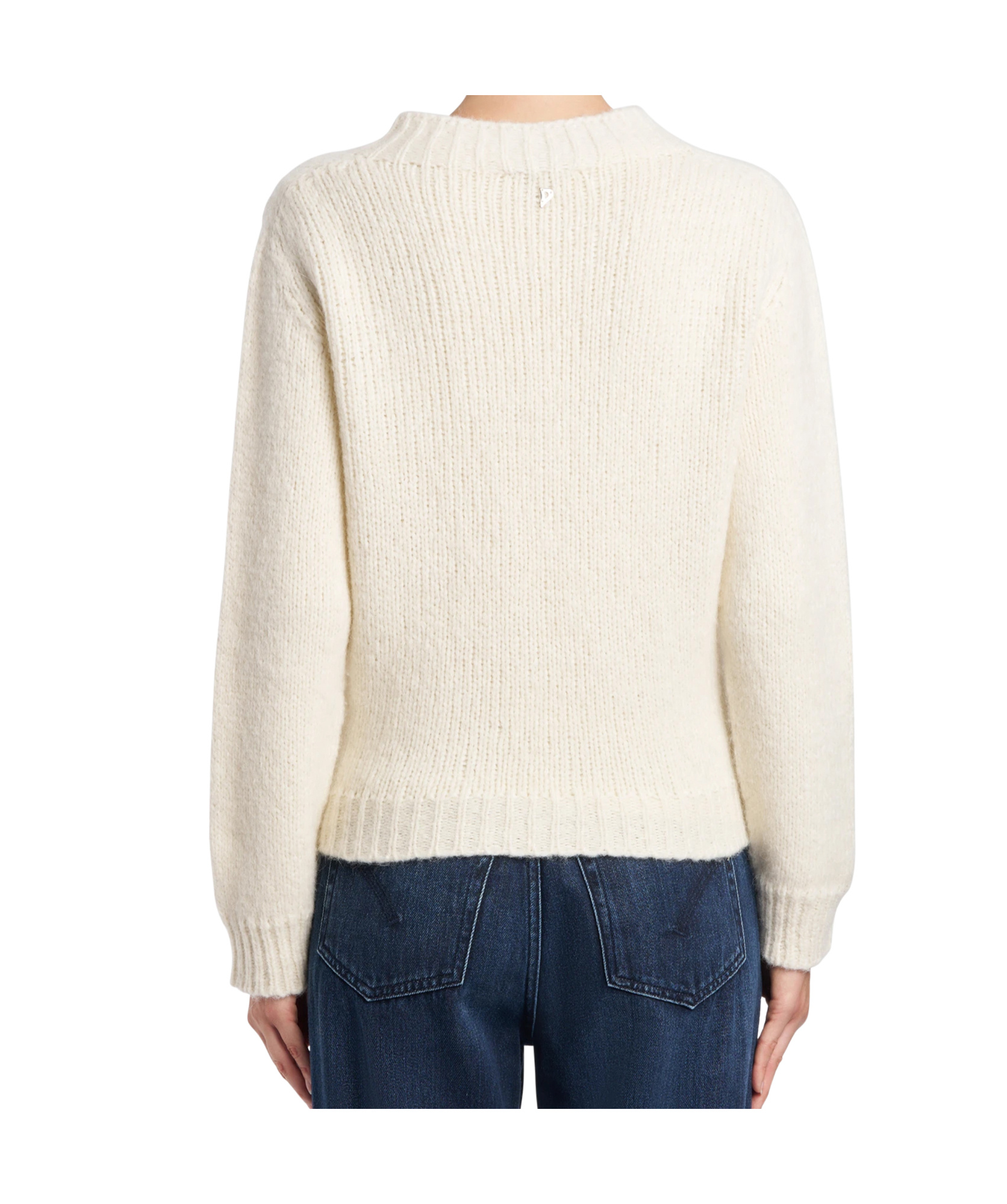 Dondup White Sweater With Classic Fit In Neutral