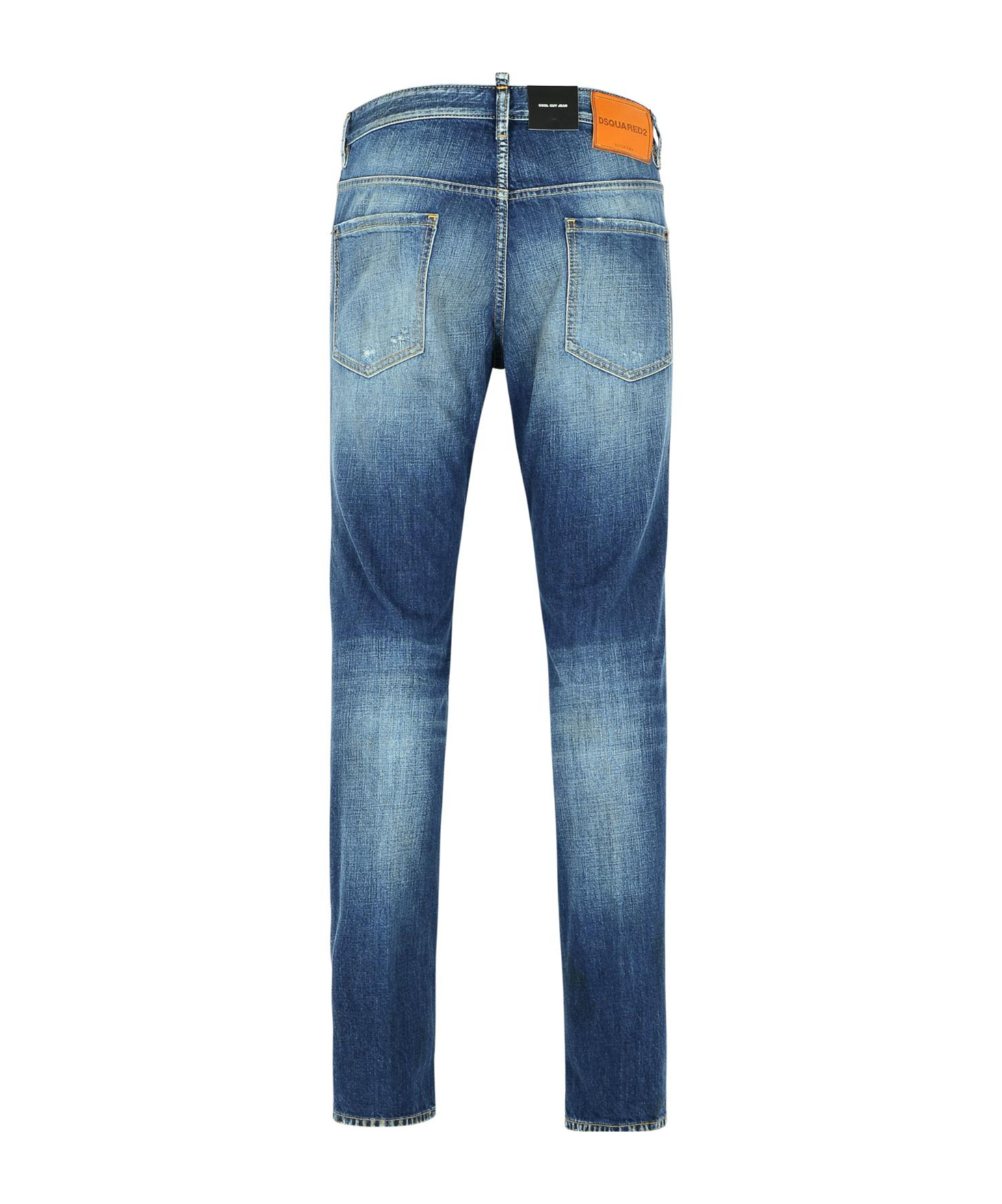 Dsquared2 Straight Leg Slim Jeans In Blue