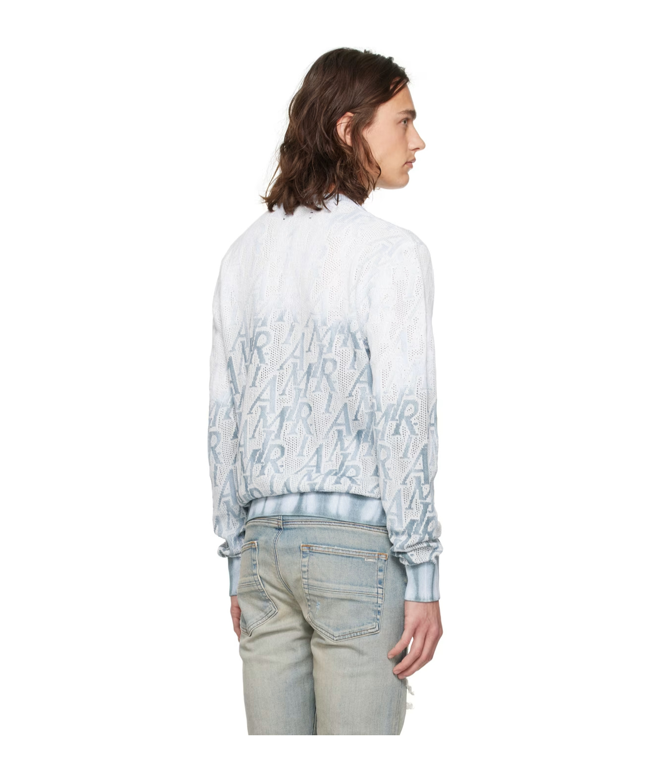 AMIRI REPEAT MESH SWEATER