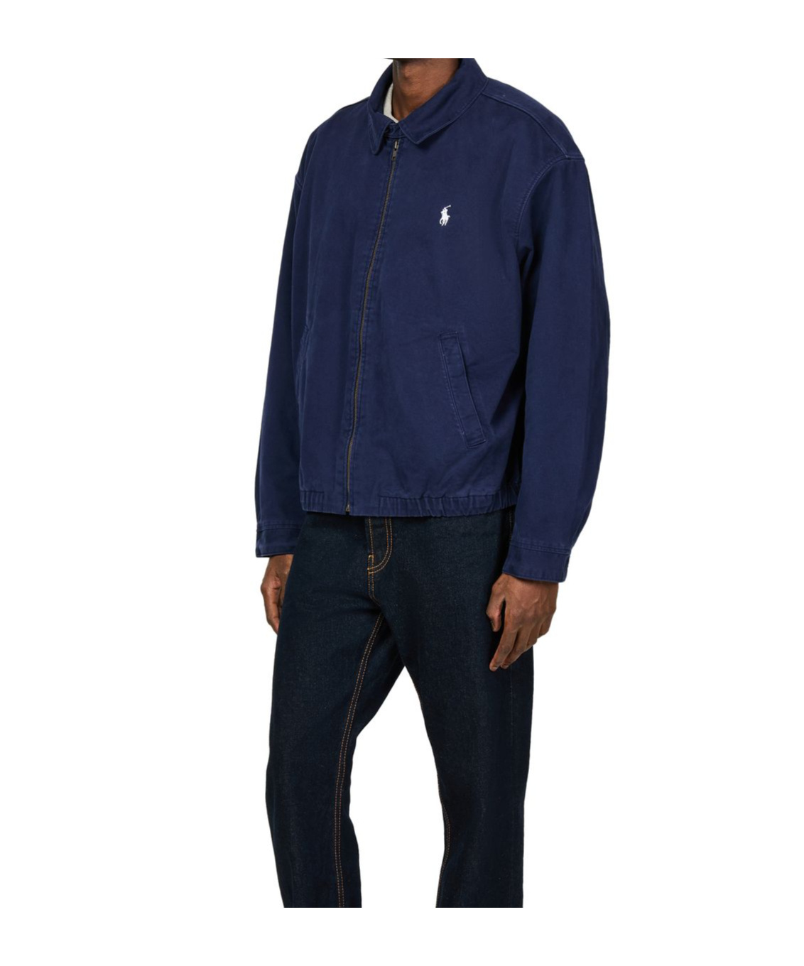 Shop Polo Ralph Lauren Windbreaker Jacket In Blue