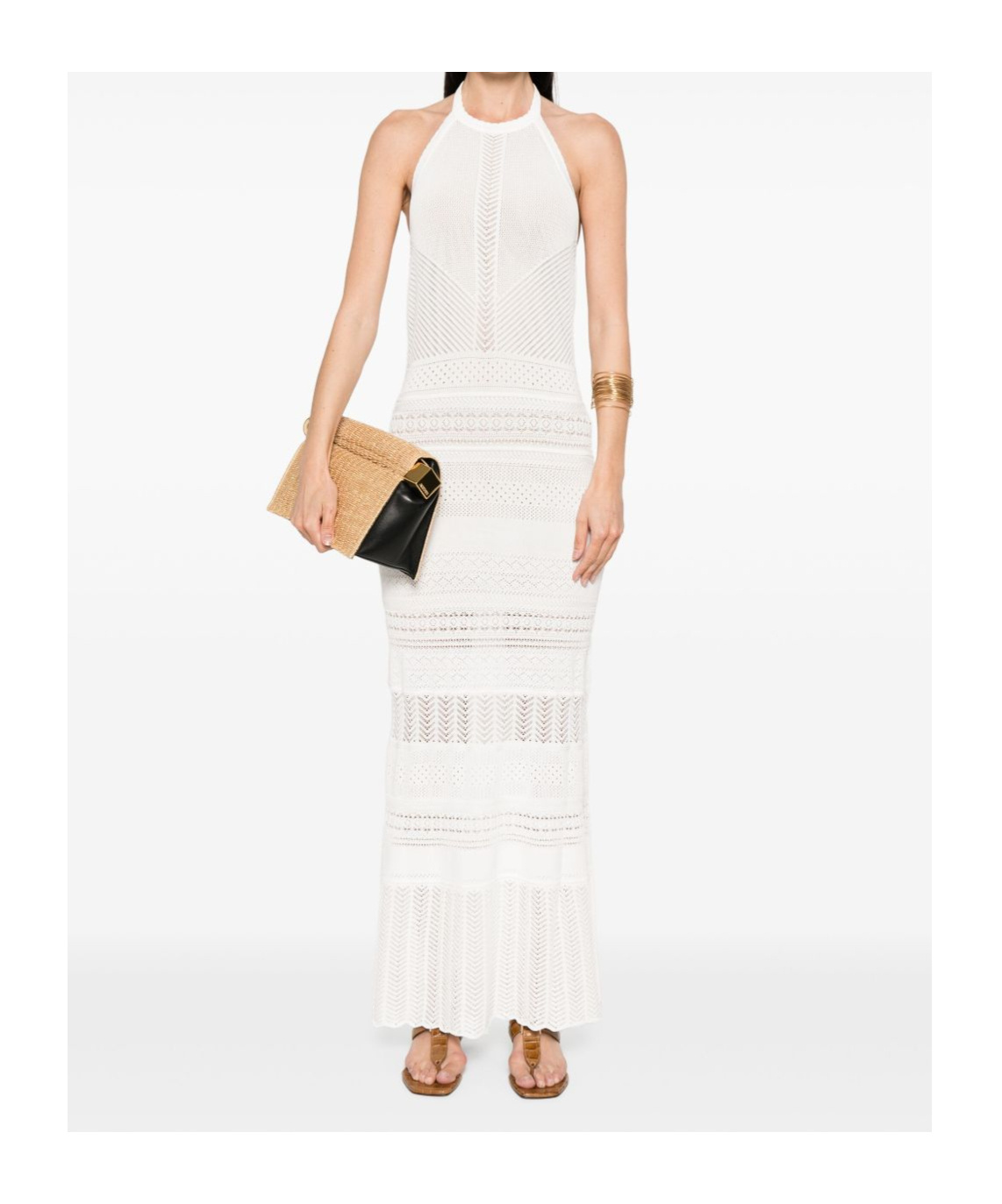 Shop Twinset Knitted Maxi Dress