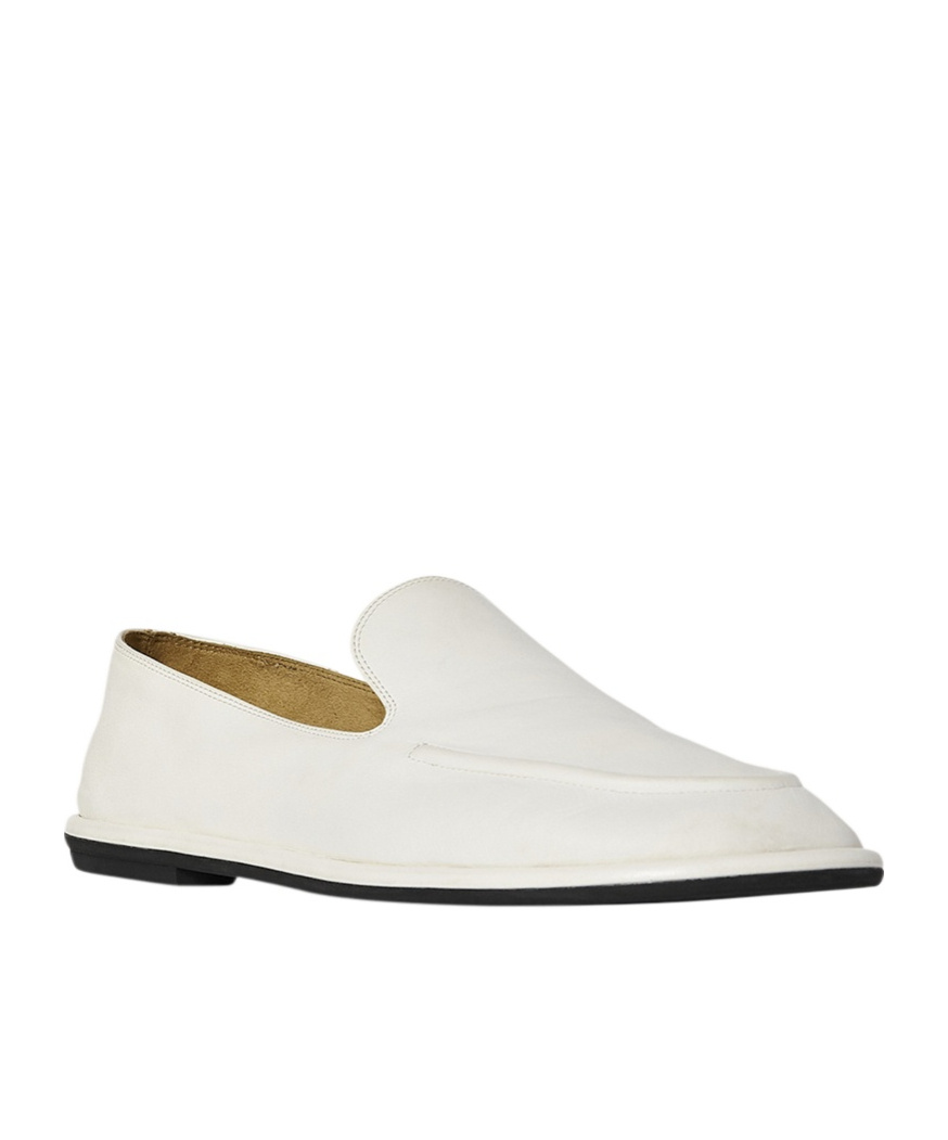 The Row Logo Loafers In White