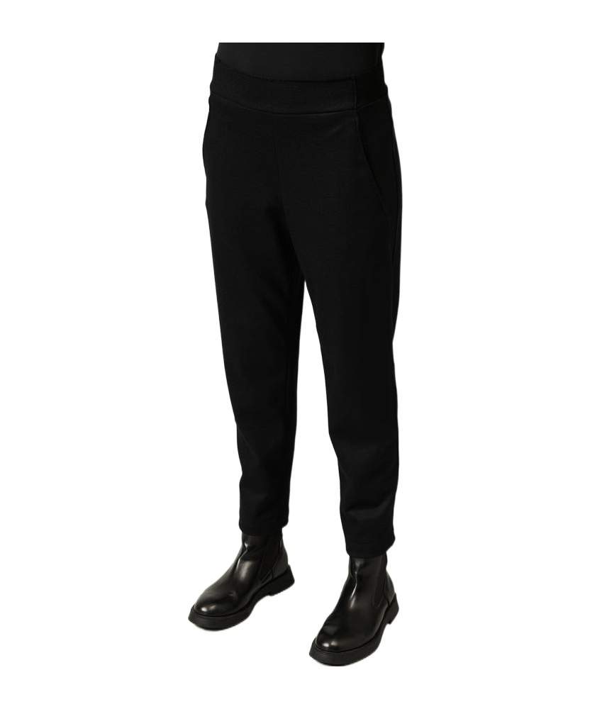 Transit Wool Knitted Trousers In Black