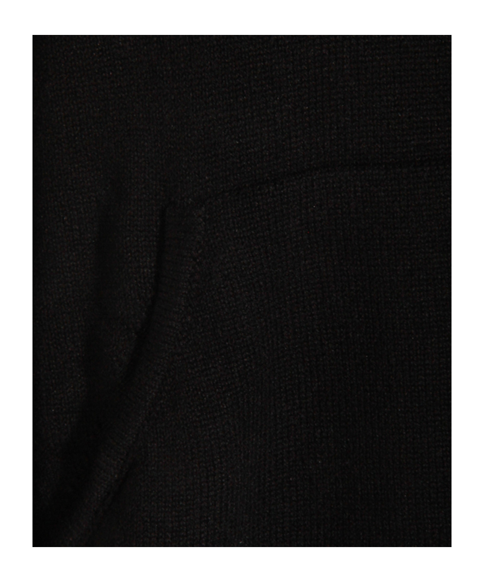 Antonelli Hooded Knitted Sweater In Black