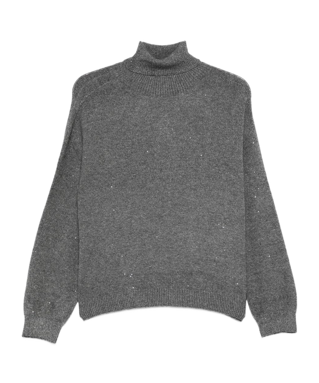 Liu •jo Embellished Turtleneck Sweater In Gray