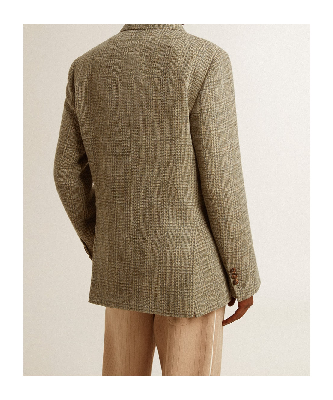 Golden Goose Double-breasted Wool Suit In Brown