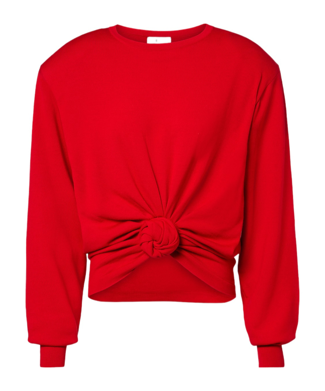 Magda Butrym Wool Front Tie Sweater In Brown