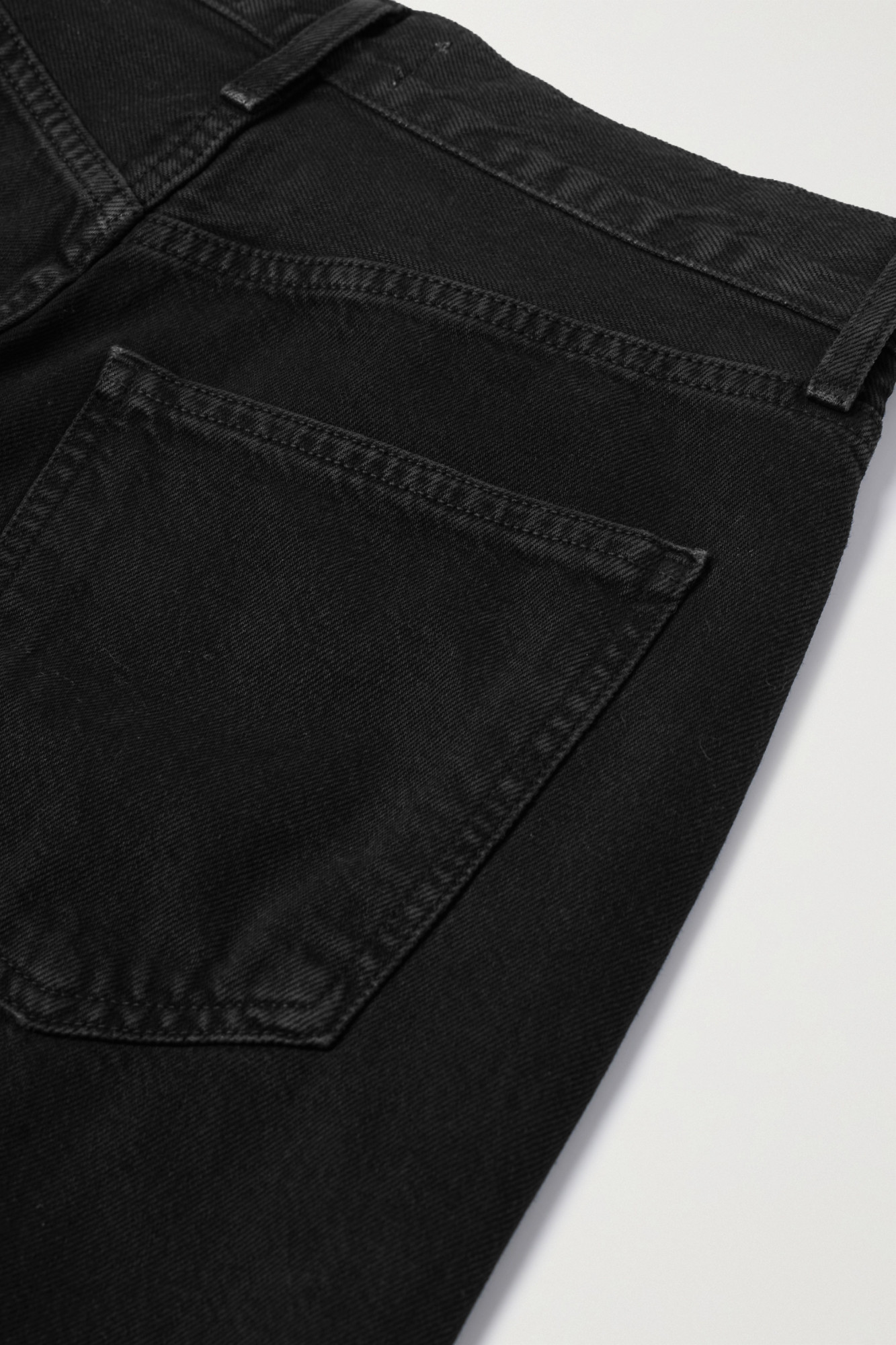 Agolde High Waist Straight Jeans In Black