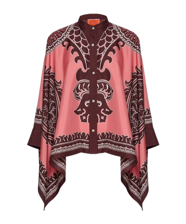 La Doublej Scarf Shirt In Red
