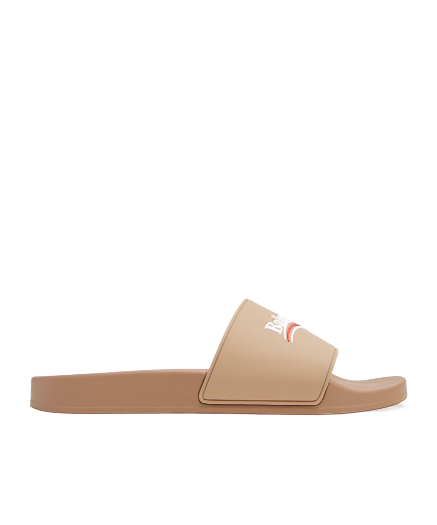 Balenciaga Logo Detailed Slip In Nude