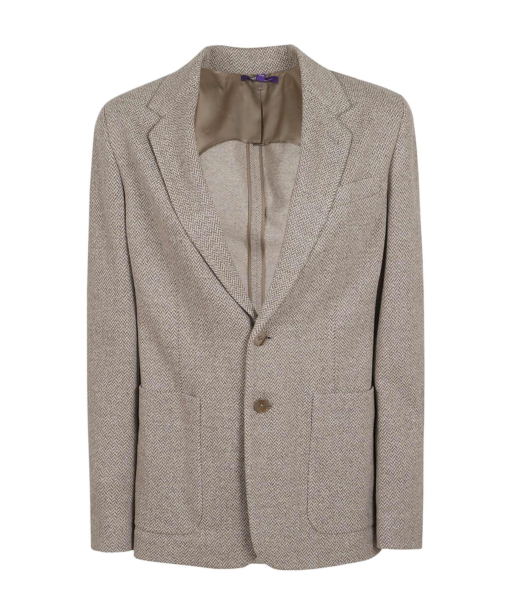 Ralph Lauren Double-breasted Suit Jacket In Gray