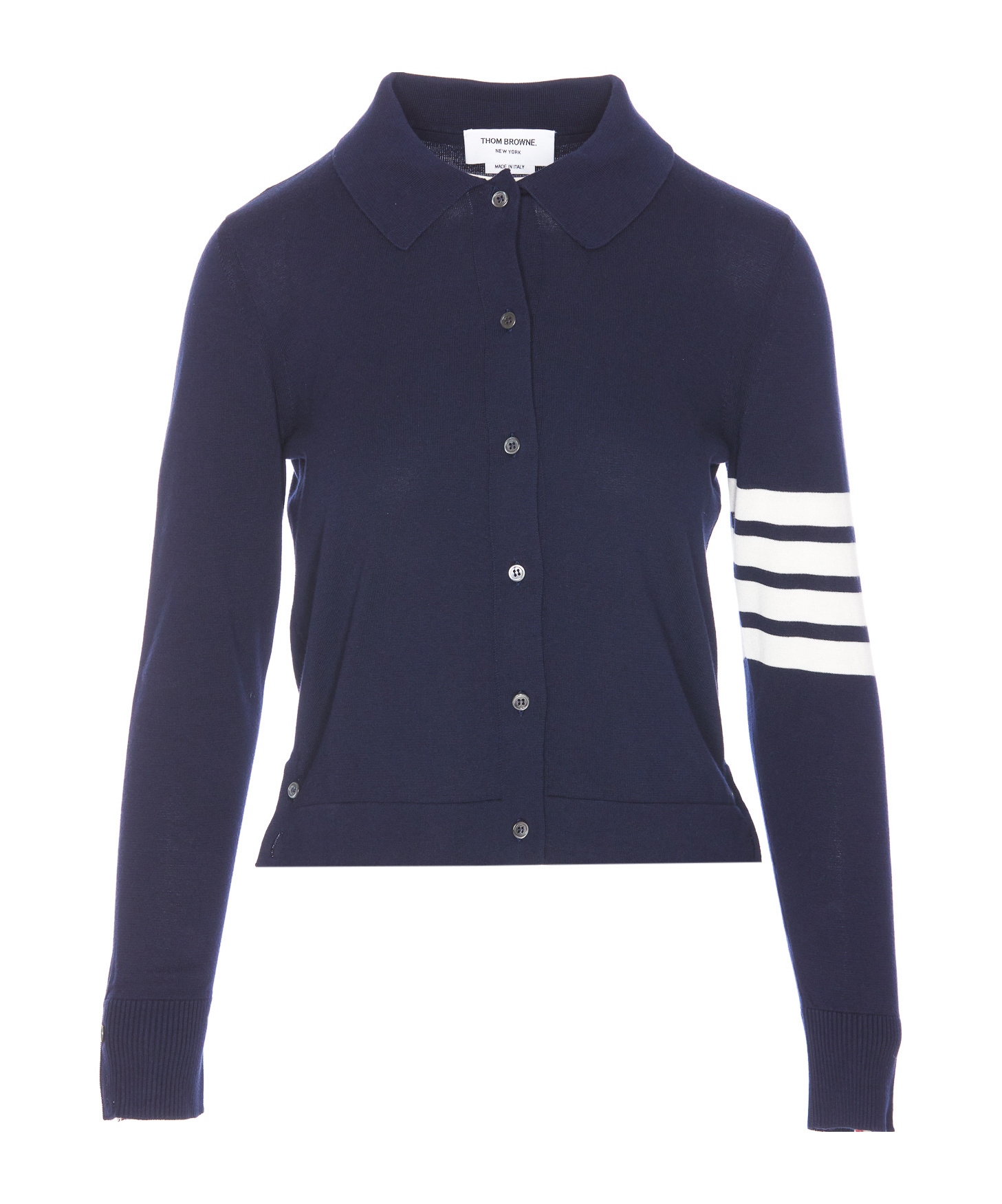 Thom Browne Long-sleeved Sweater In Black
