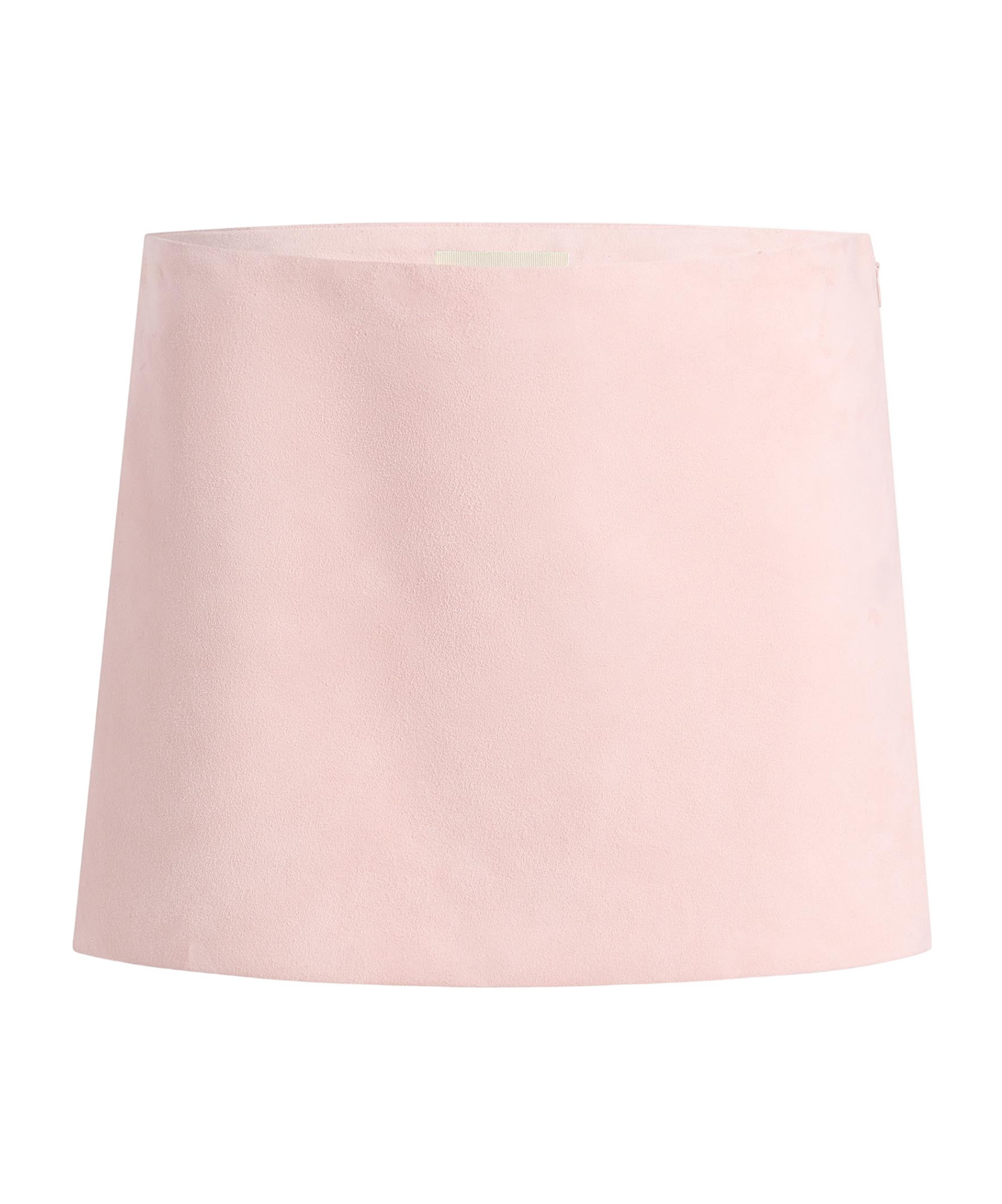 Khaite Jett Grain Suede Mini Skirt In Pink