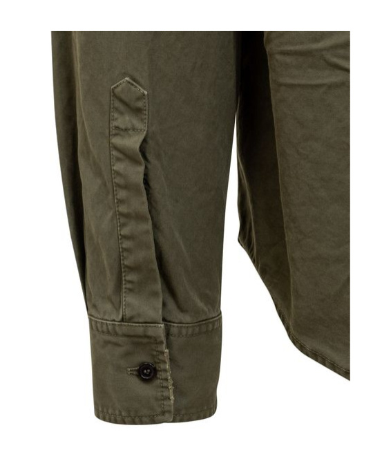 Dsquared2 Man Shirt Military Green Size 42 Cotton In Burgundy