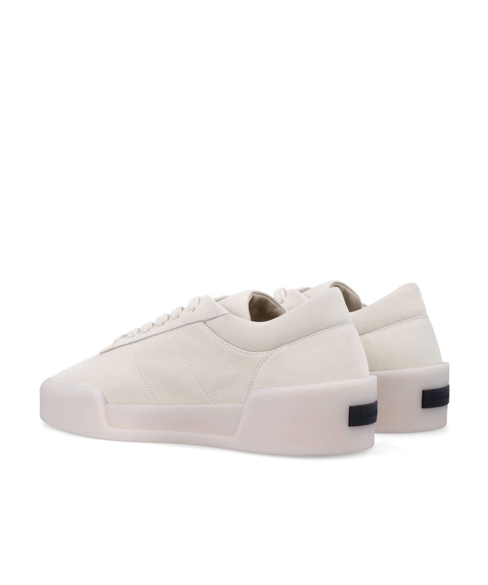 Fear Of God Man Sneakers Ivory Size 7 Leather In Metallic
