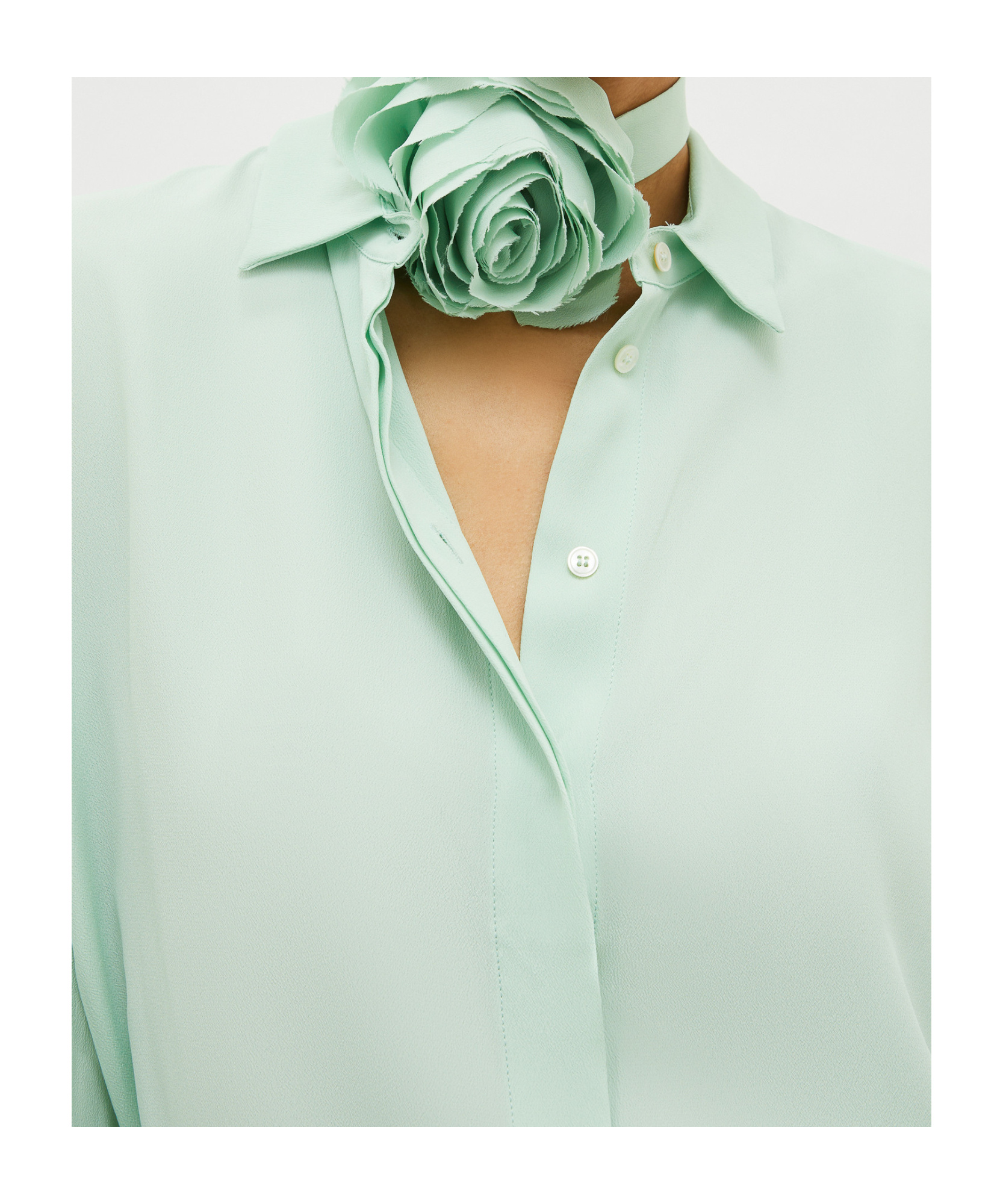MARELLA LAPEL LONG SLEEVE SHIRT