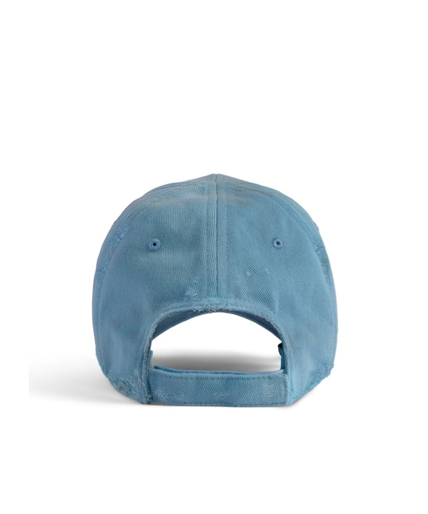 Balenciaga International Cap In Gray-blue