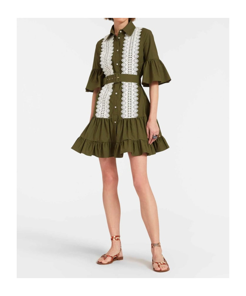 La Doublej Choux Dress In Green