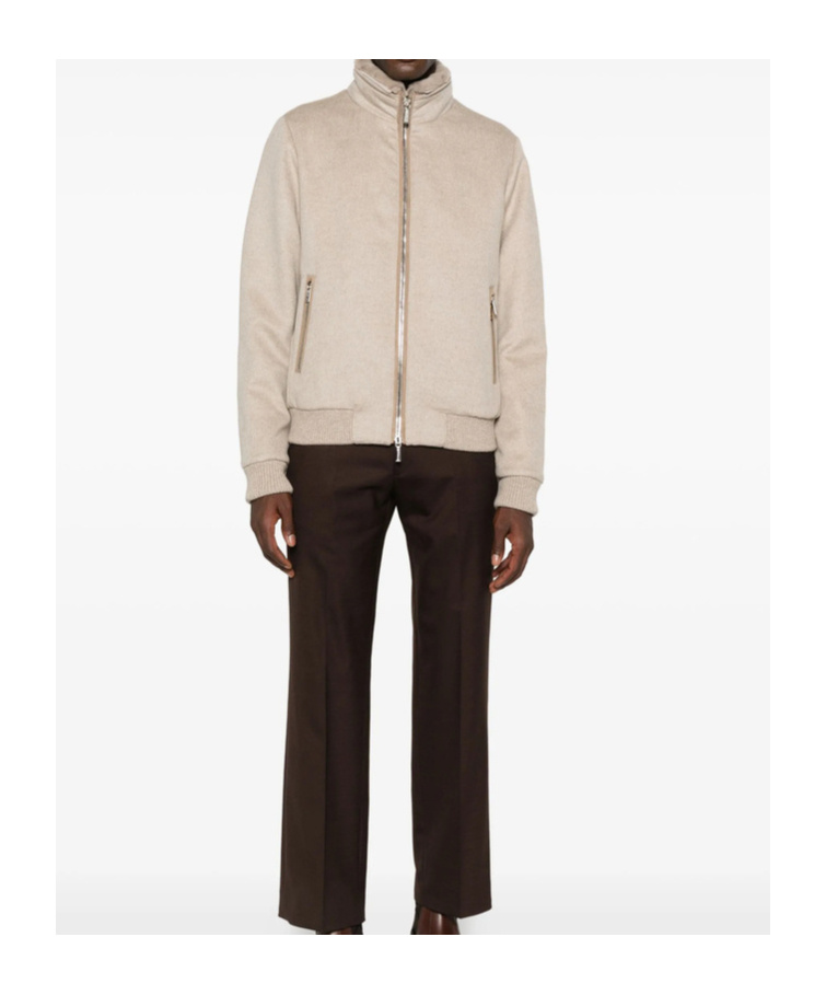Moorer Cashmere Zip-up Jacket In Multi