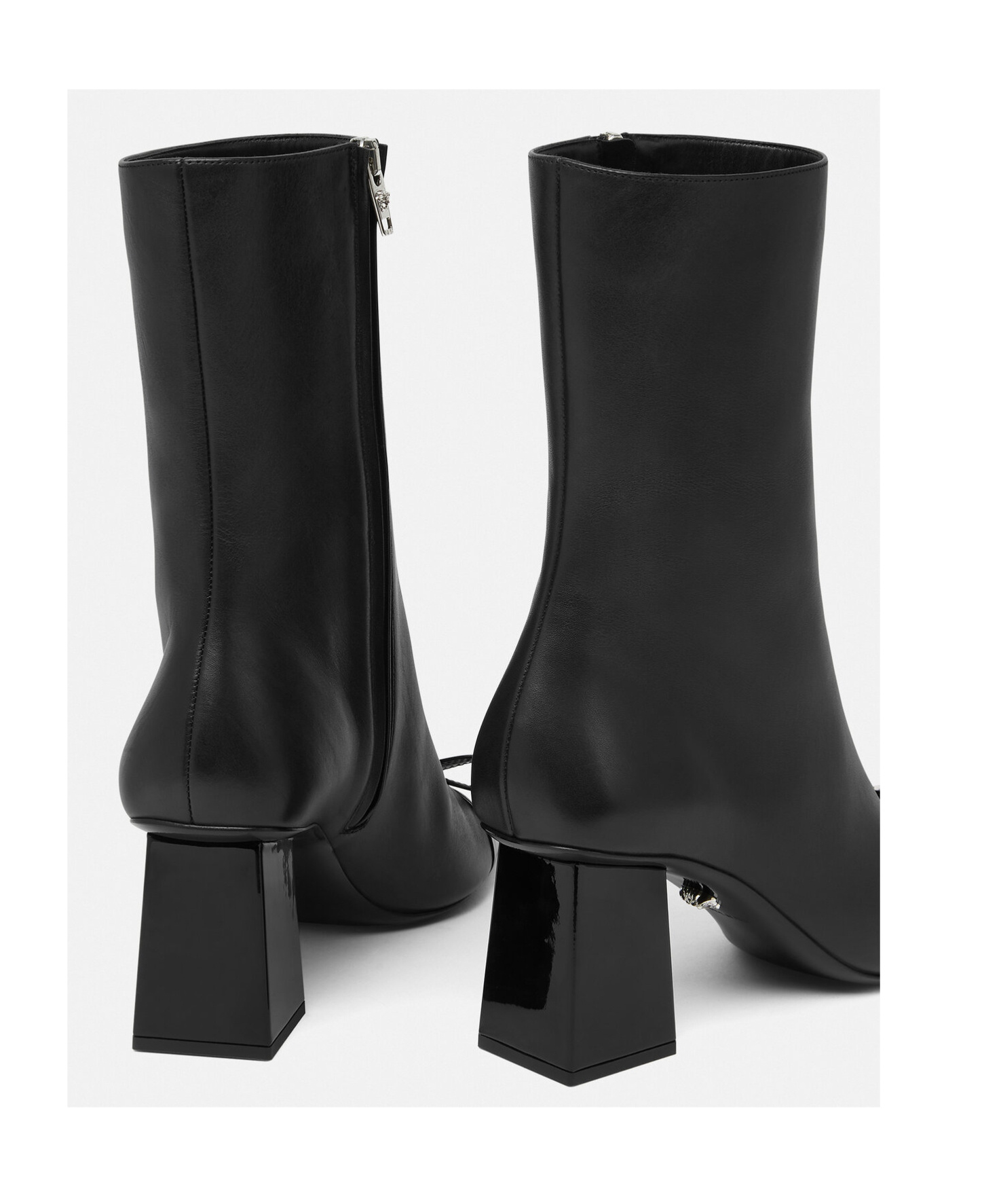 Shop Versace Gianni Ribbon 70mm Ankle Boots In Black