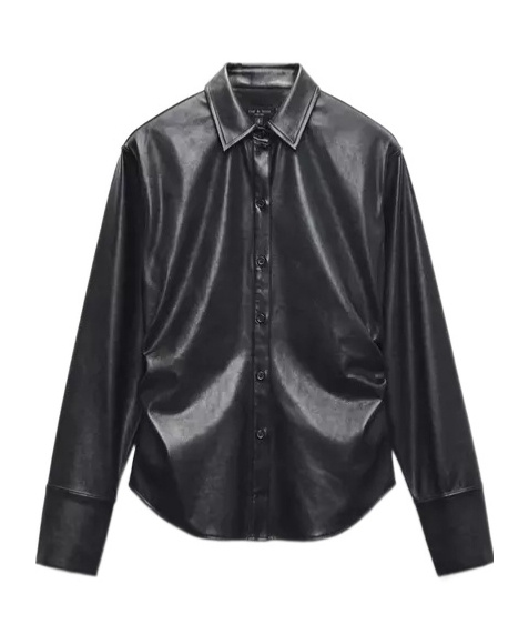 Rag & Bone Long Sleeve Shirt In Black